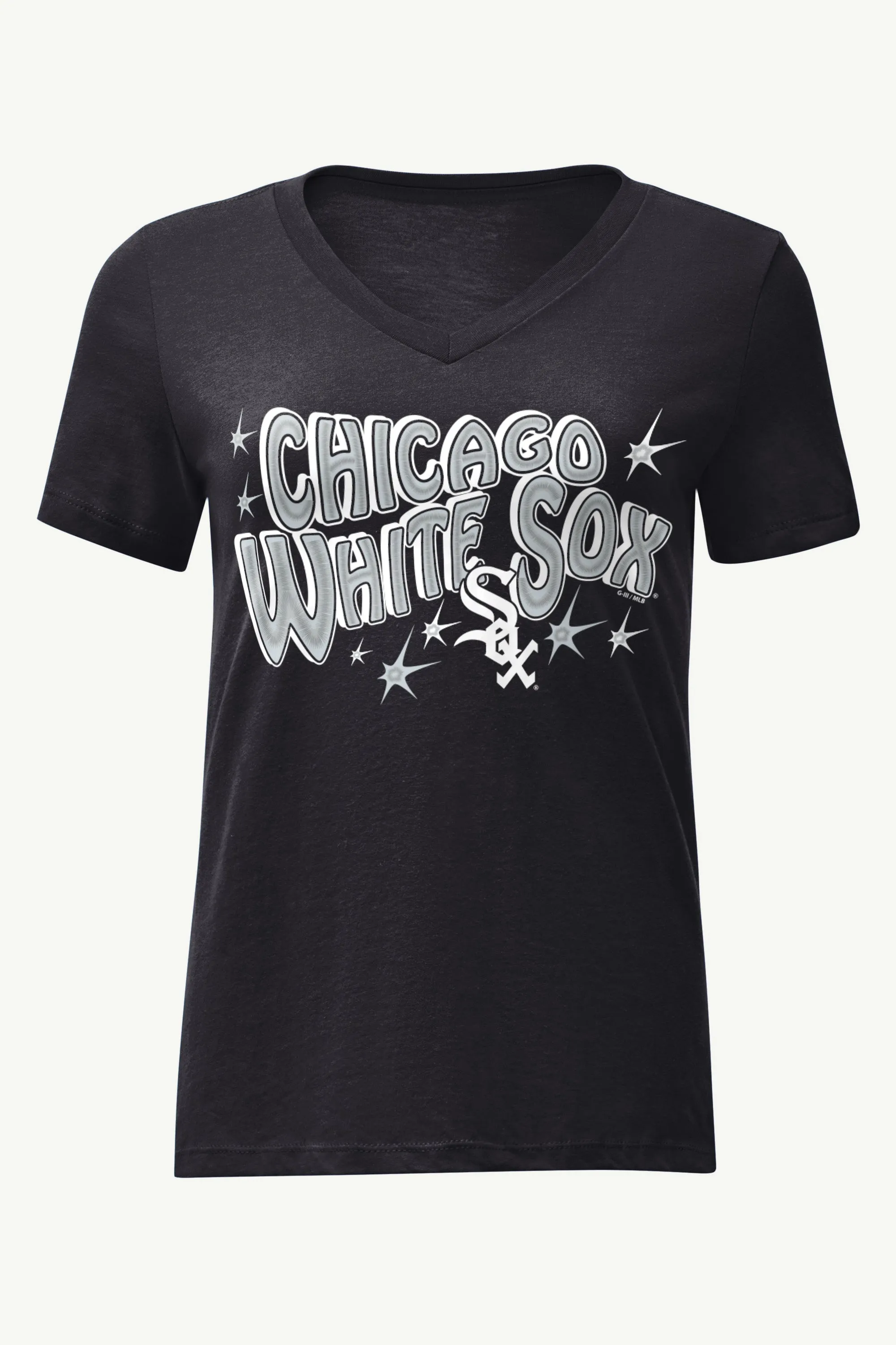 WOMENS CHICAGO WHITE SOX FIREWORKS V NECK T SHIRT sold by Starter