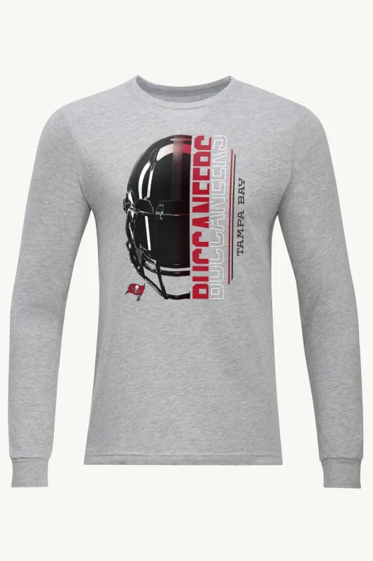 MENS TAMPA BAY BUCCANEERS HALF HELMET LONG SLEEVE T SHIRT sold by Starter