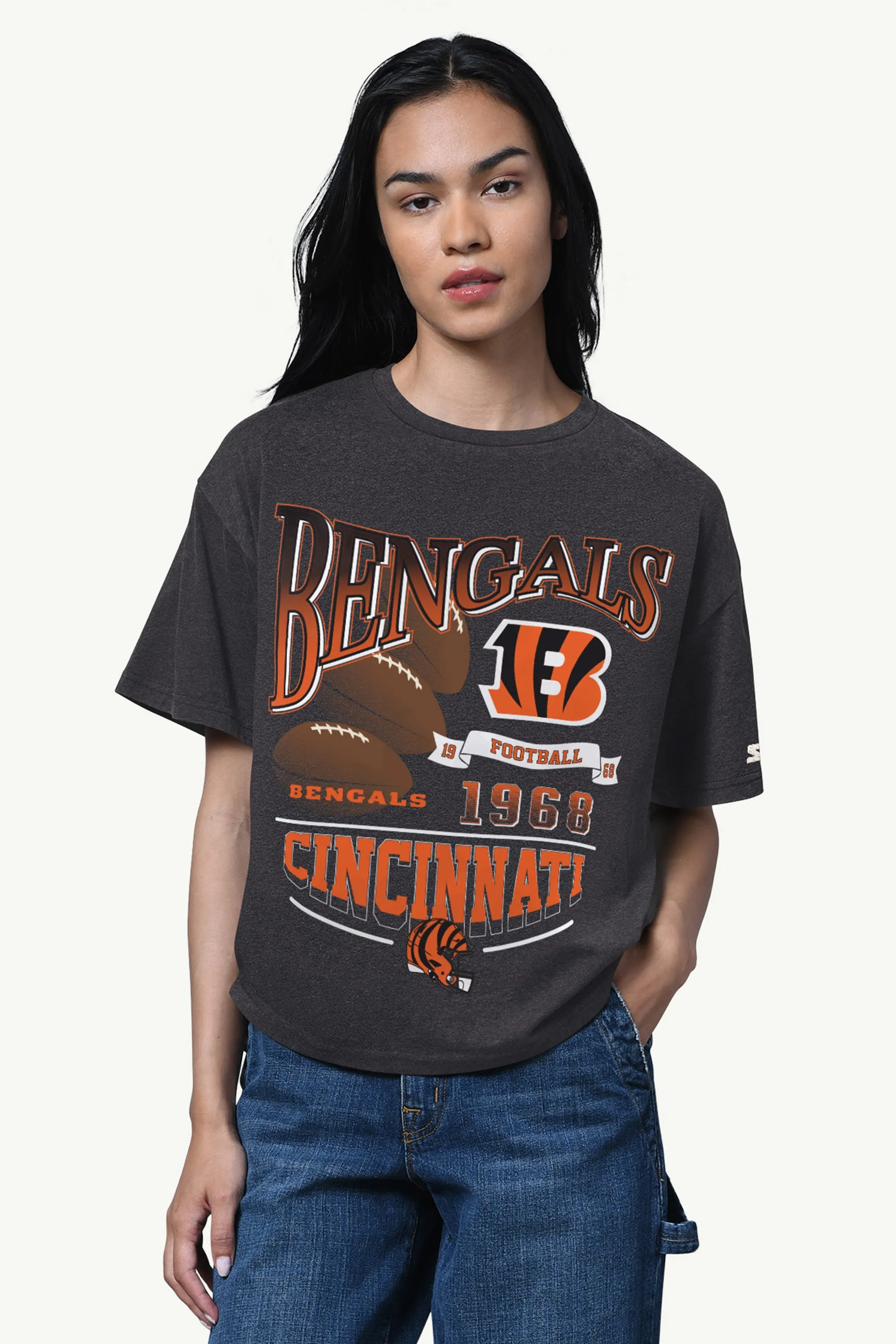 WOMENS CINCINNATI BENGALS HALL OF FAME T SHIRT sold by Starter