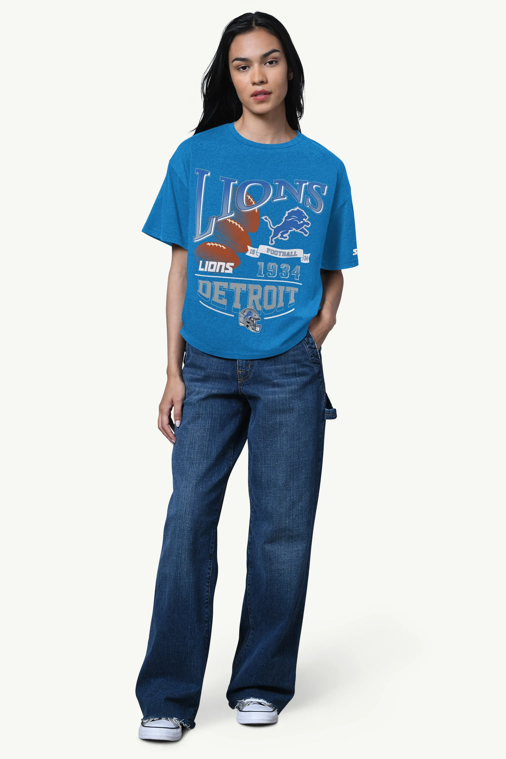 WOMENS DETROIT LIONS HALL OF FAME T SHIRT sold by Starter product image thumbnail 2