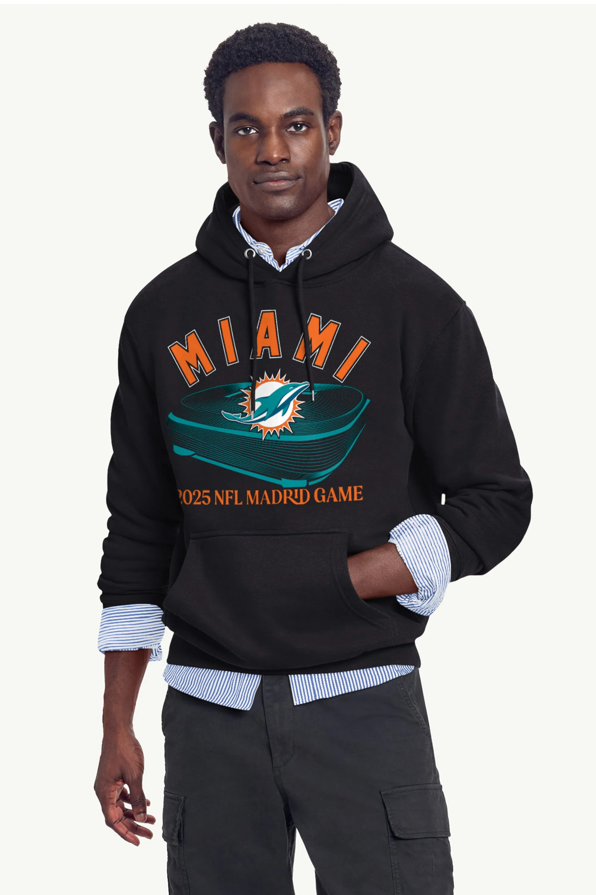 MENS MIAMI DOLPHINS BERNABEAU STADIUM HOODIE sold by Starter product image thumbnail 2