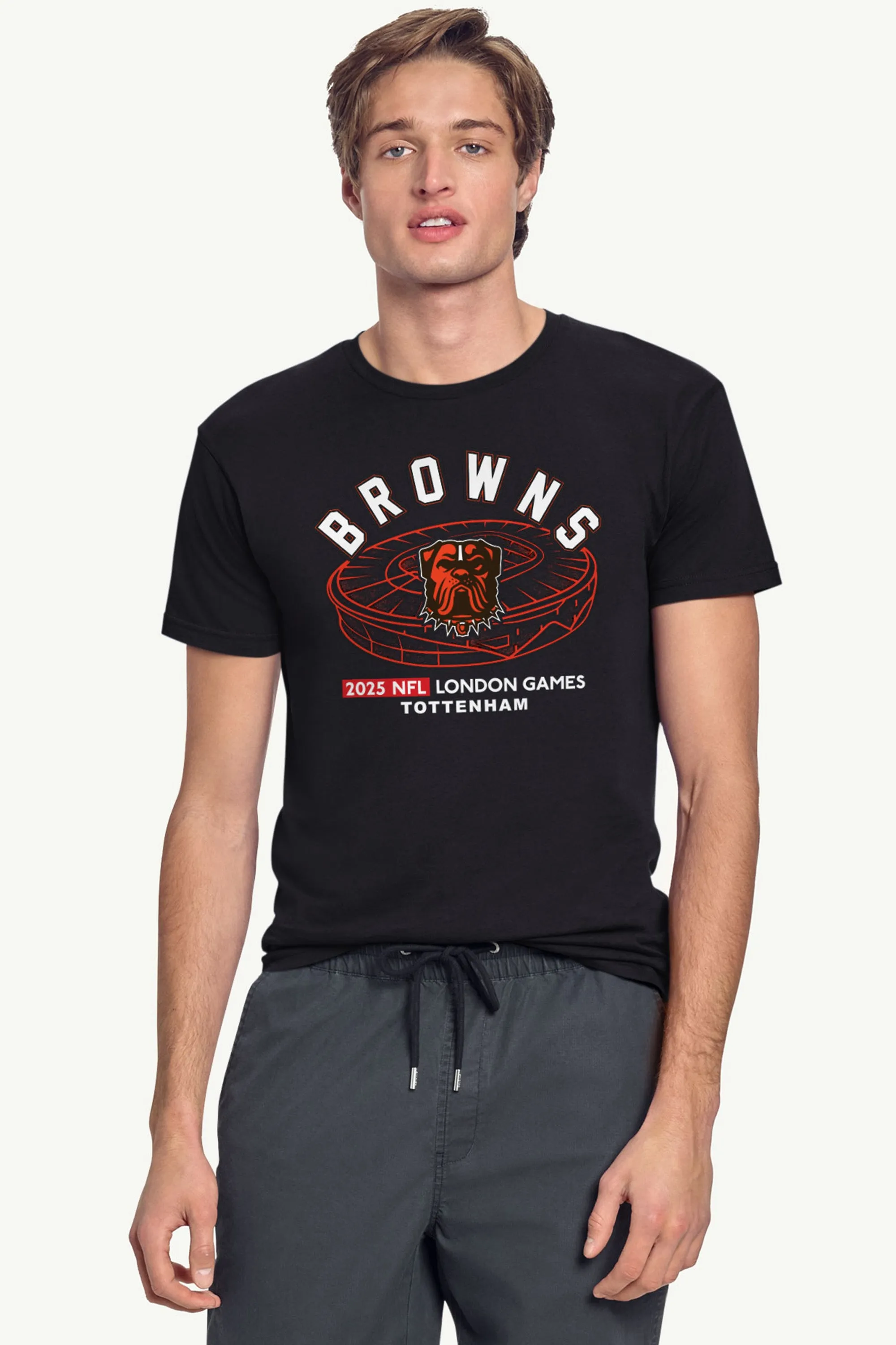 MENS CLEVELAND BROWNS LONDON STADIUM T SHIRT sold by Starter product image thumbnail 2