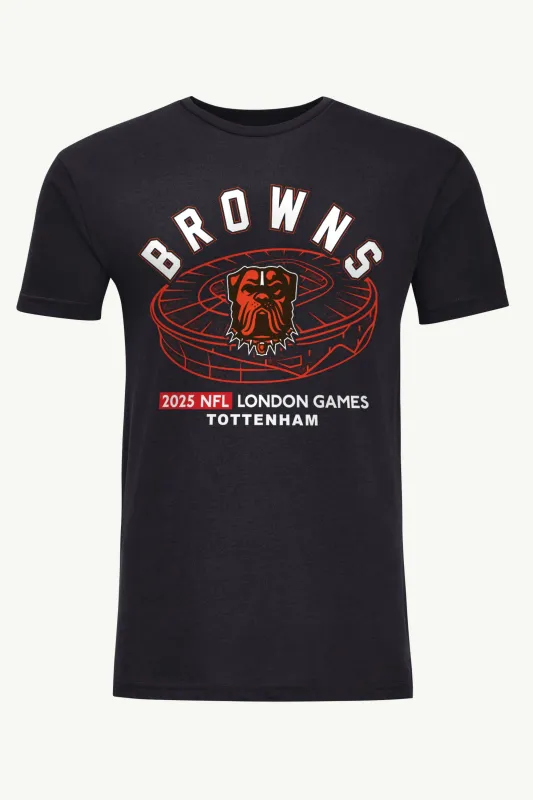 MENS CLEVELAND BROWNS LONDON STADIUM T SHIRT sold by Starter