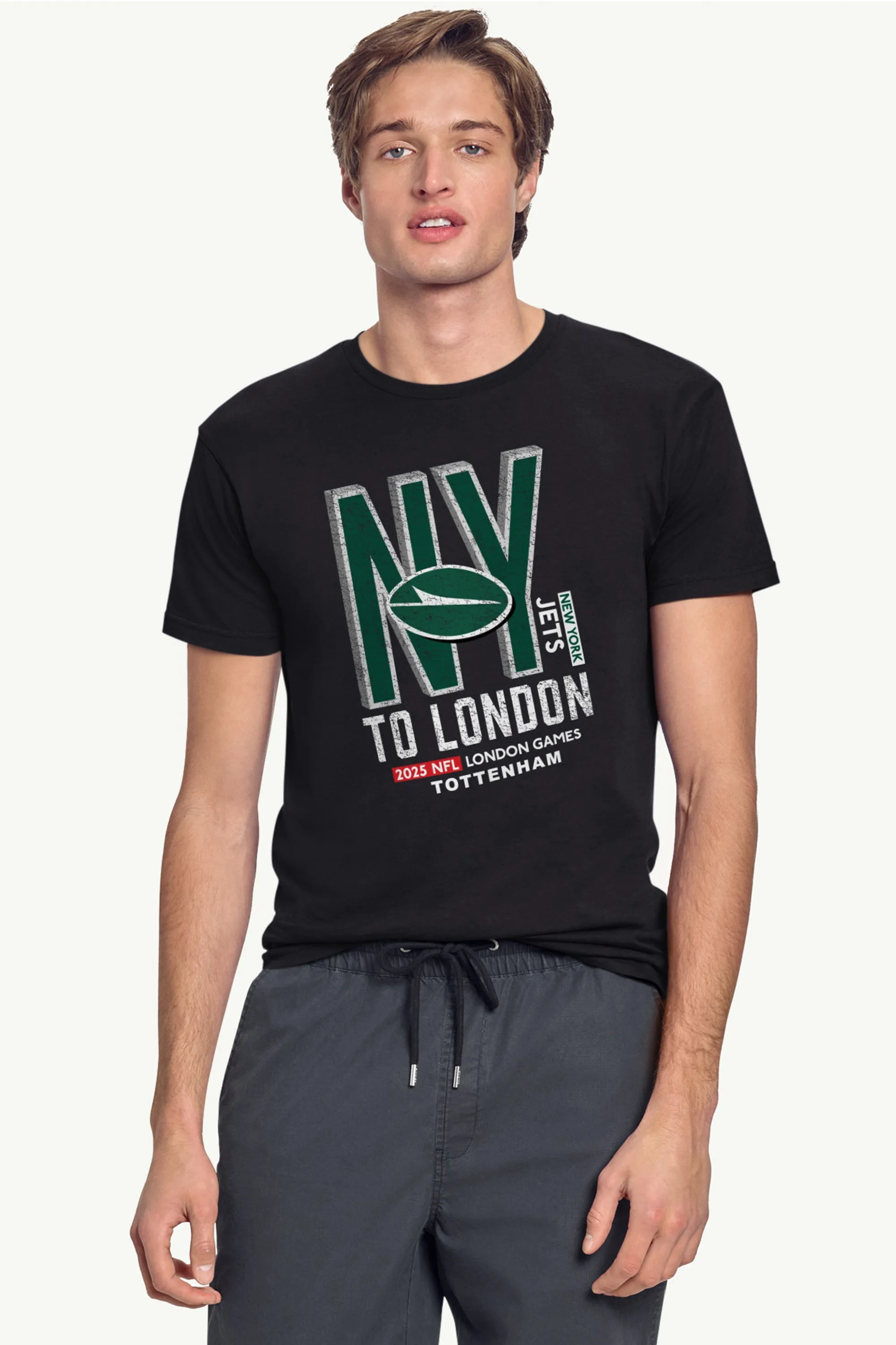 MENS NEW YORK JETS TO LONDON WE GO T SHIRT sold by Starter product image thumbnail 2