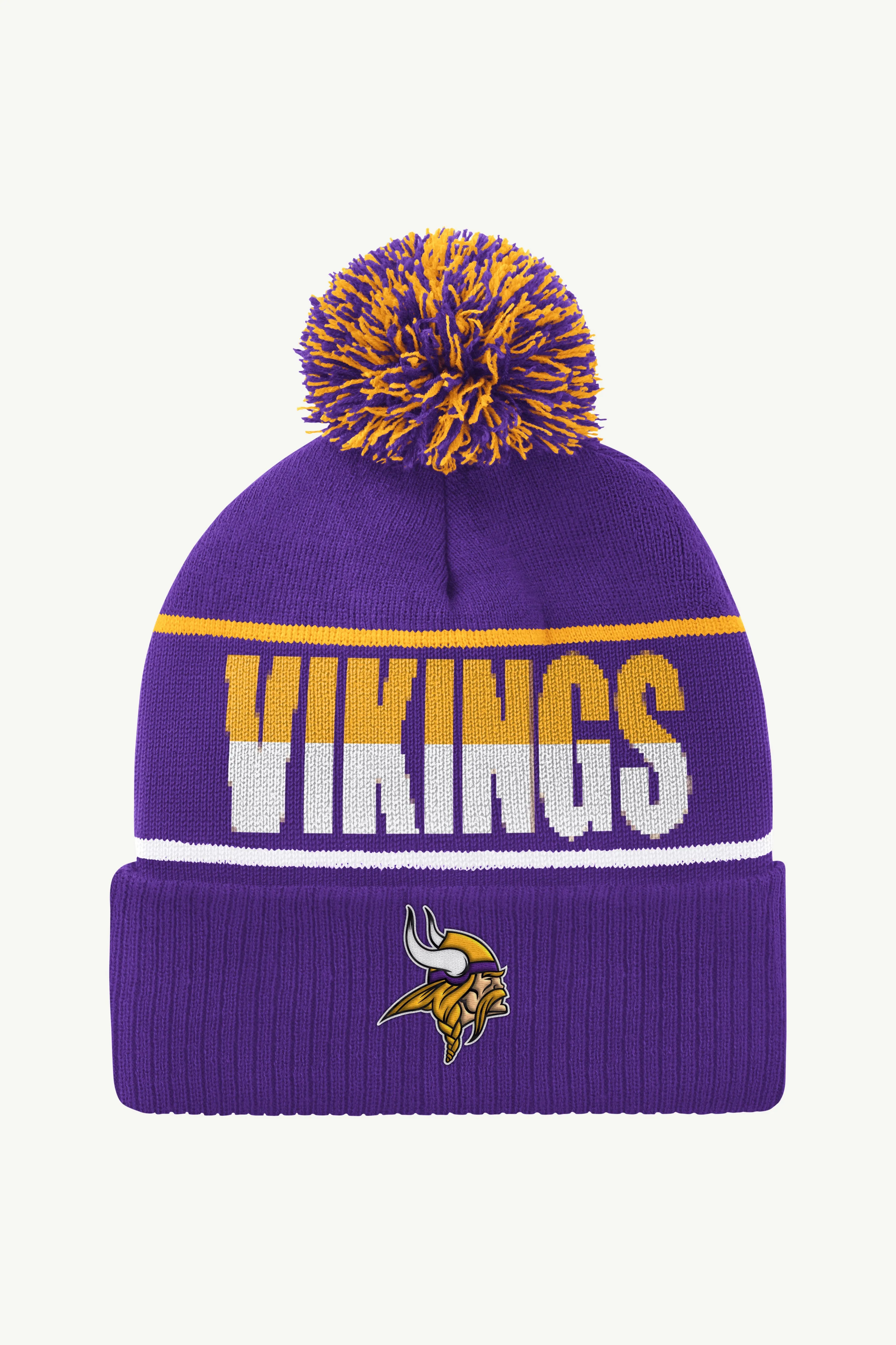 MINNESOTA VIKINGS POM CUFFED BEANIE sold by Starter