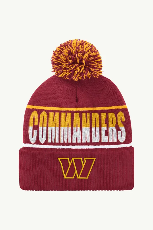 WASHINGTON COMMANDERS POM CUFFED BEANIE sold by Starter