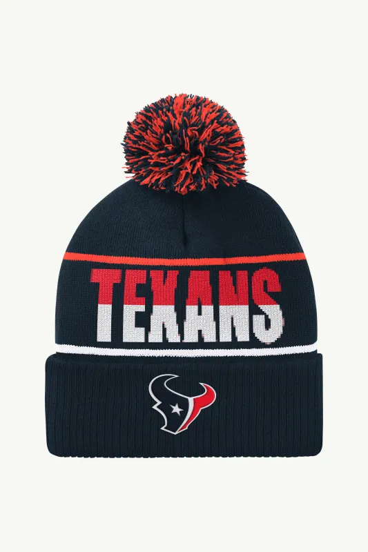 HOUSTON TEXANS POM CUFFED BEANIE sold by Starter