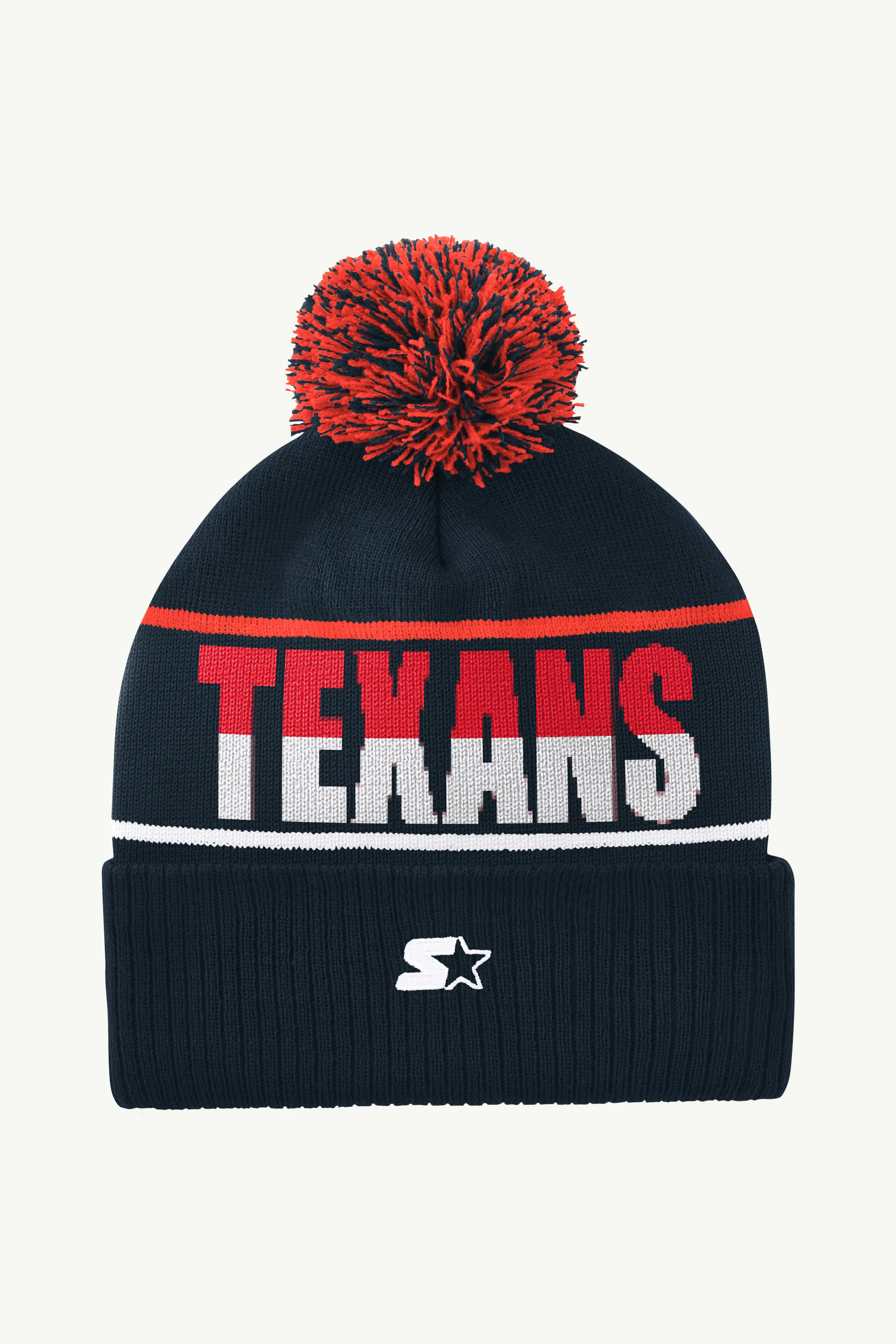 HOUSTON TEXANS POM CUFFED BEANIE sold by Starter product image thumbnail 2