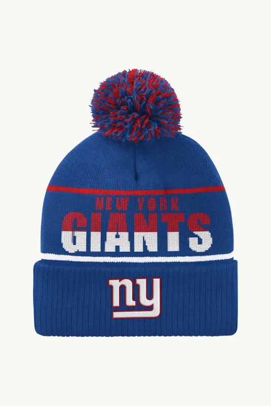 NEW YORK GIANTS POM CUFFED BEANIE sold by Starter