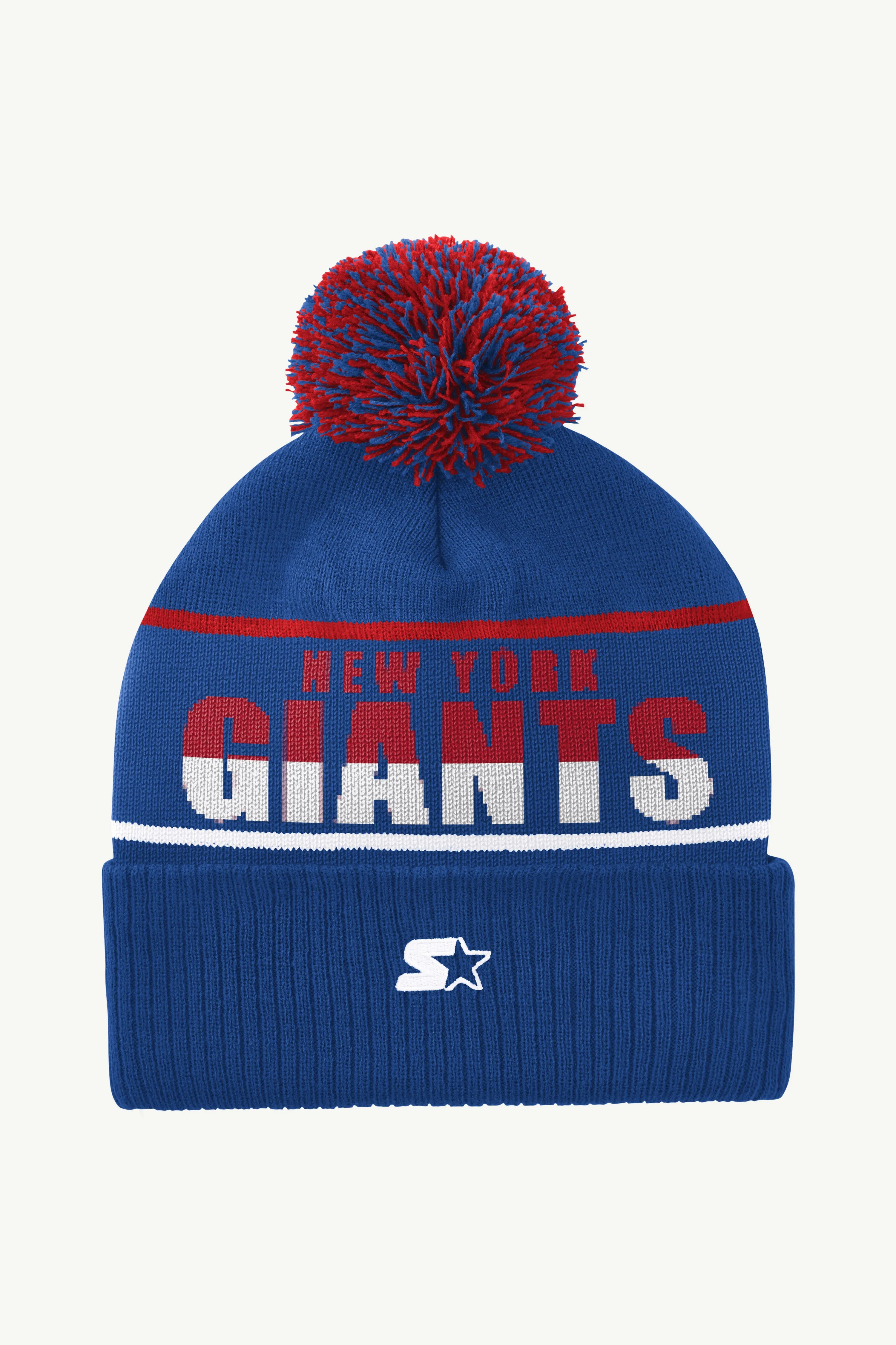 NEW YORK GIANTS POM CUFFED BEANIE sold by Starter product image thumbnail 2