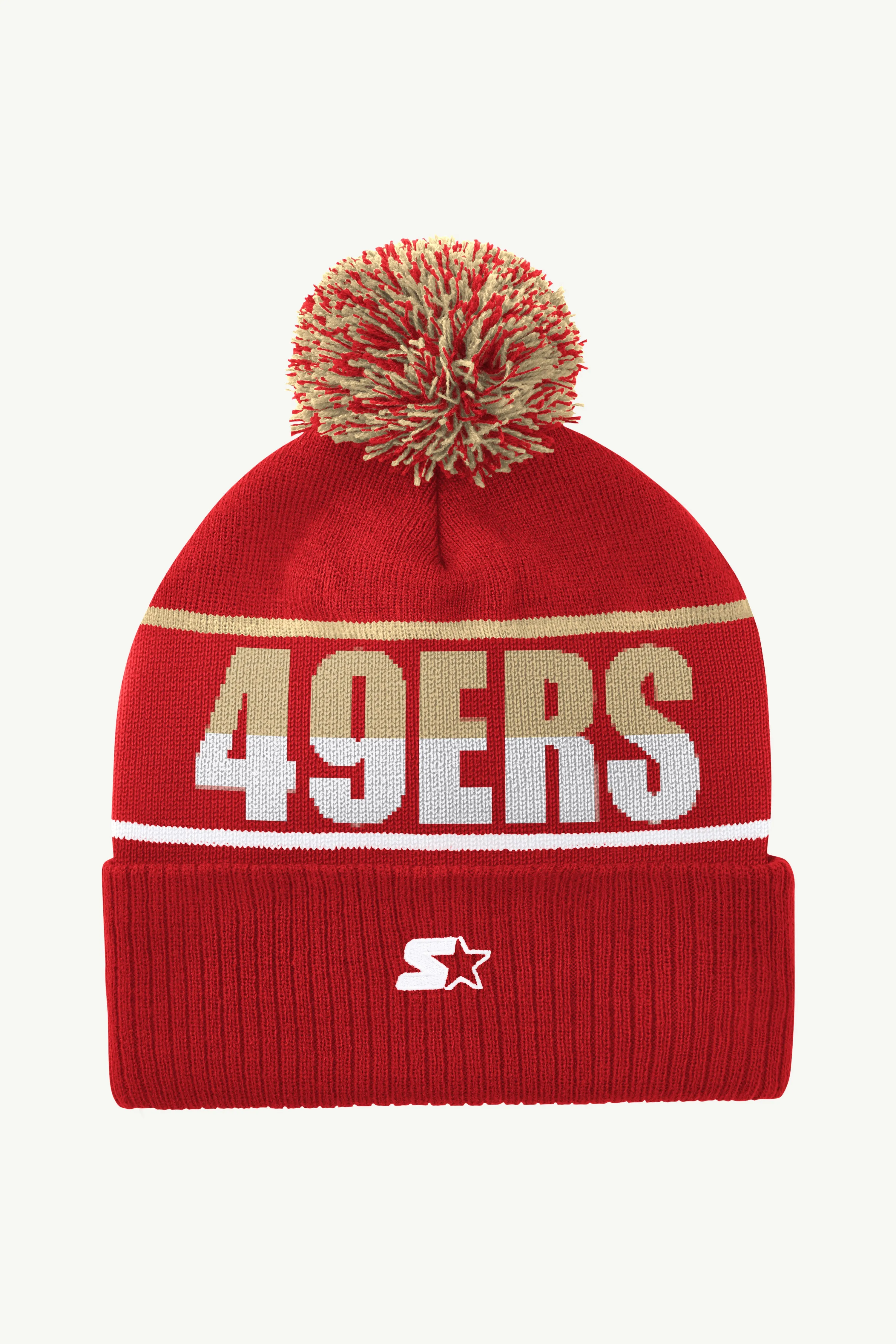 SAN FRANCISCO 49ERs POM CUFFED BEANIE sold by Starter product image thumbnail 2