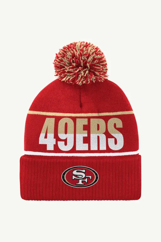 SAN FRANCISCO 49ERs POM CUFFED BEANIE sold by Starter