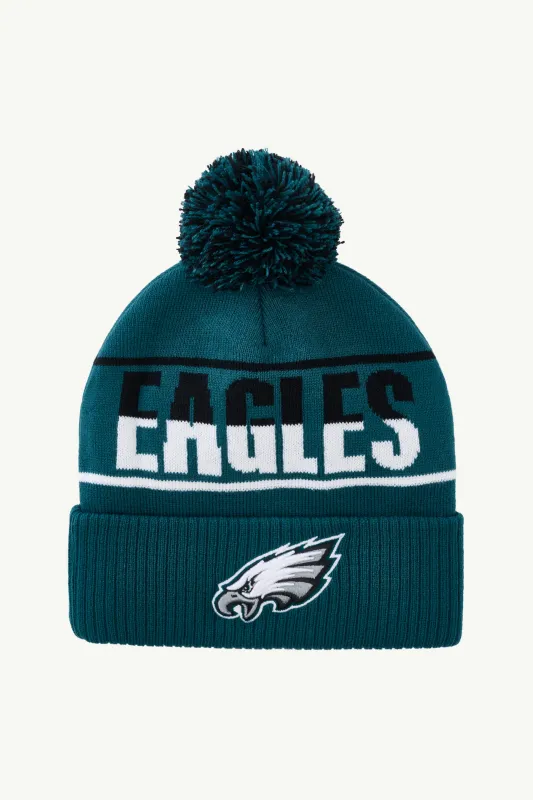 PHILADELPHIA EAGLES POM CUFFED BEANIE sold by Starter