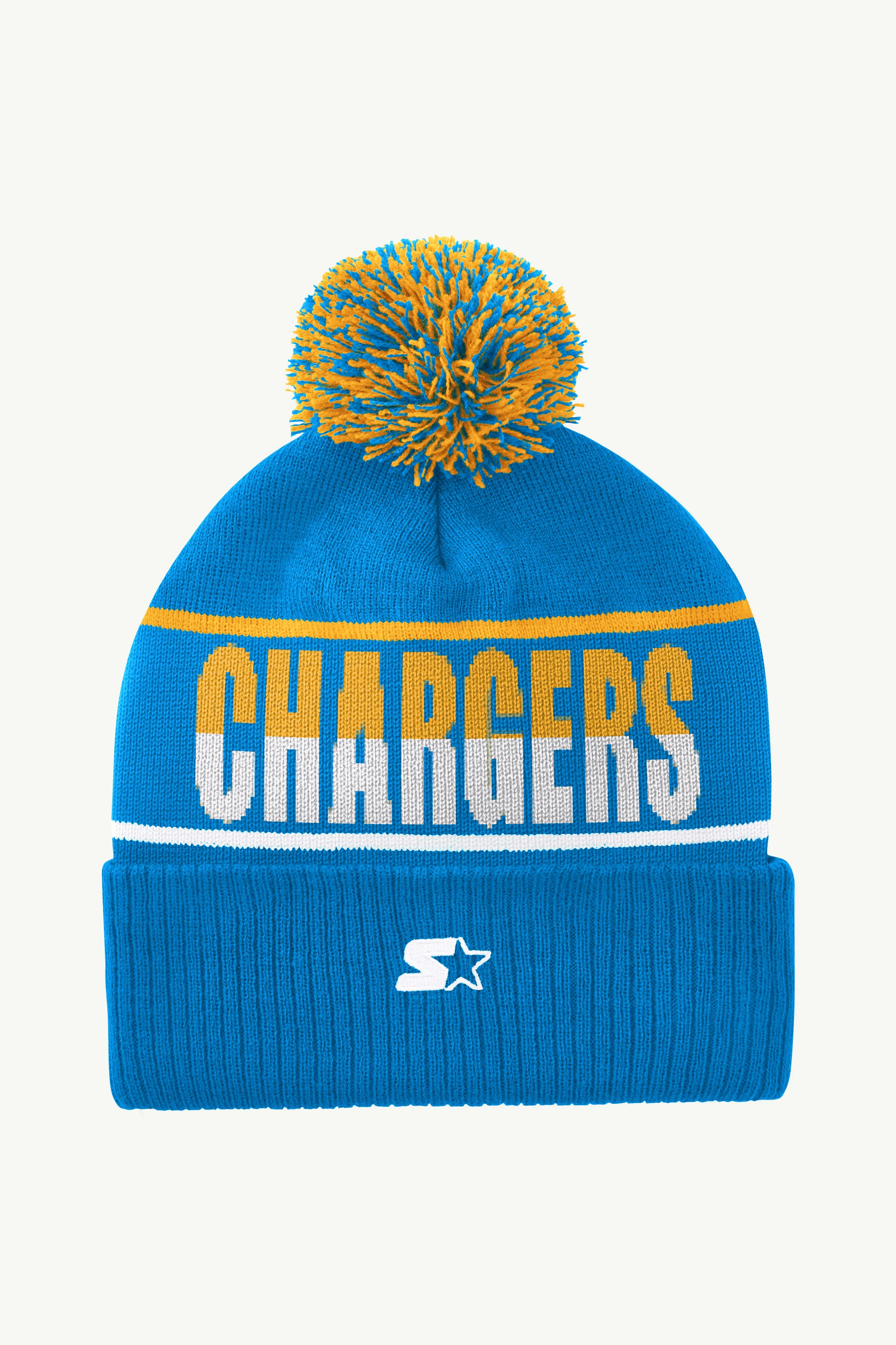 LOS ANGELES CHARGERS POM CUFFED BEANIE sold by Starter product image thumbnail 2