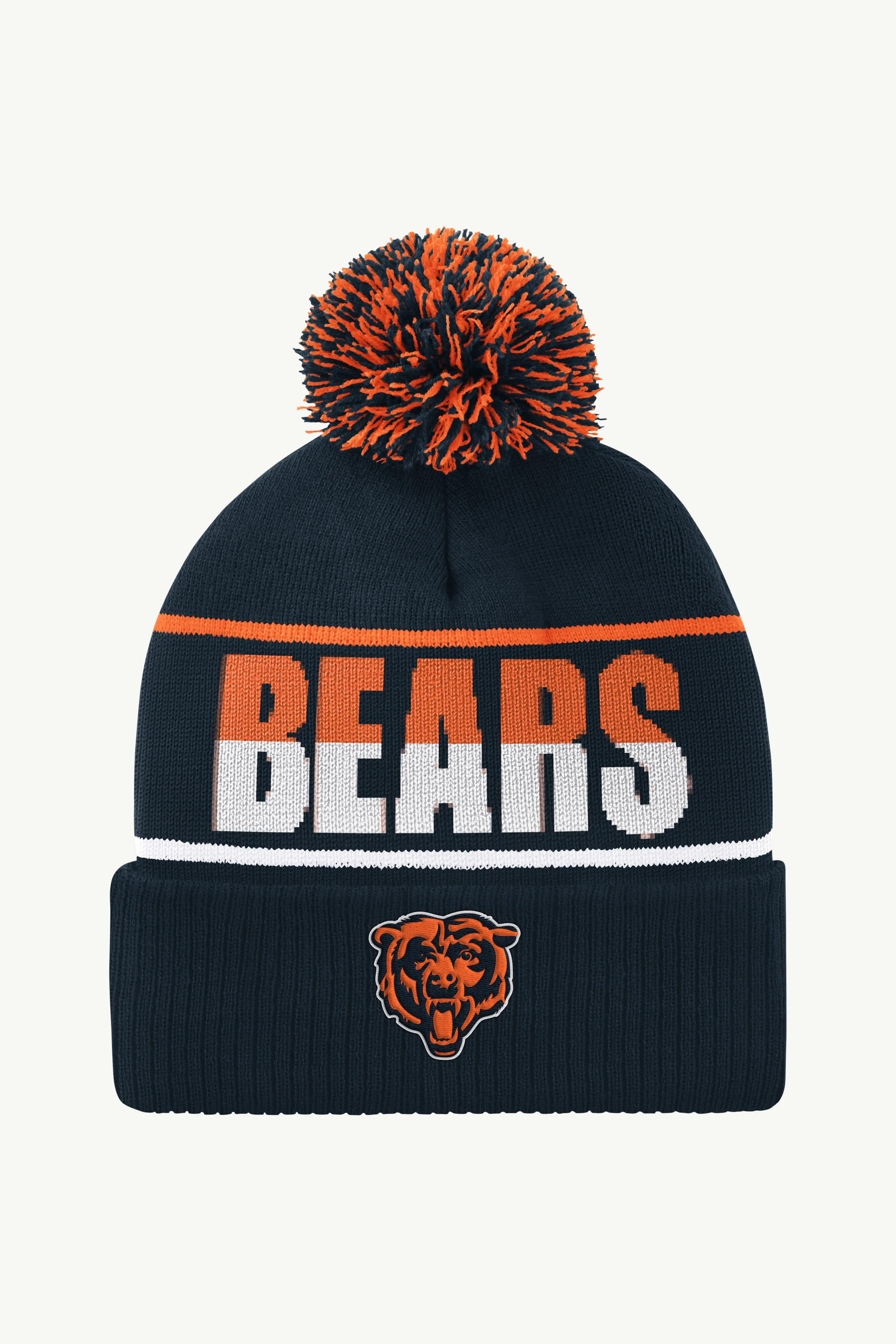 CHICAGO BEARS POM CUFFED BEANIE sold by Starter
