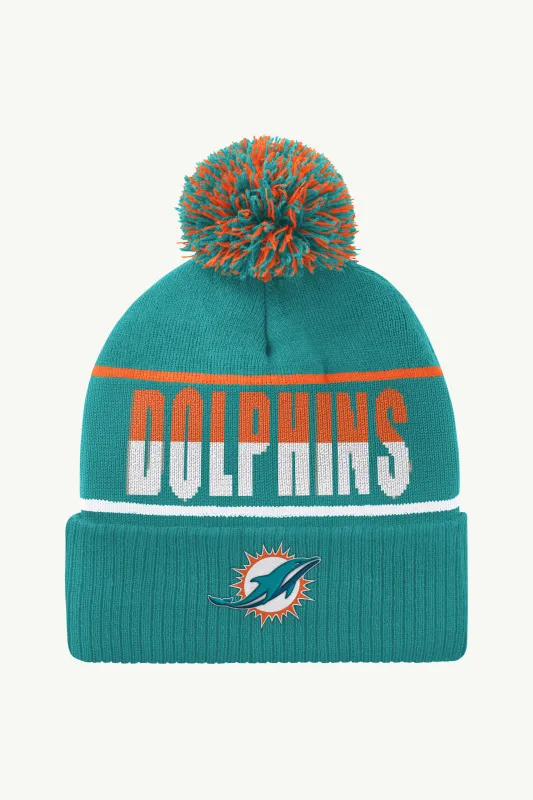 MIAMI DOLPHINS POM CUFFED BEANIE sold by Starter