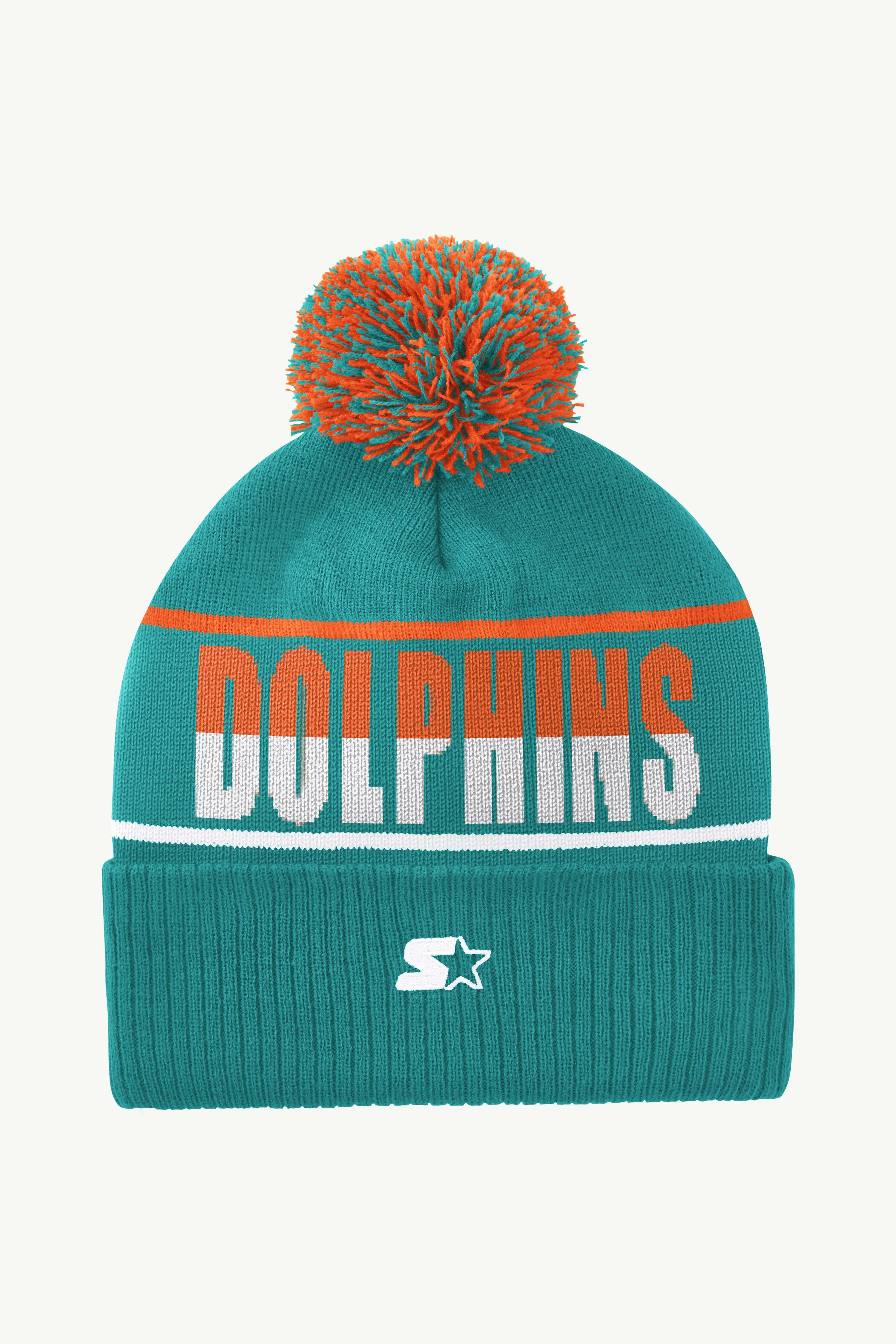 MIAMI DOLPHINS POM CUFFED BEANIE sold by Starter product image thumbnail 2