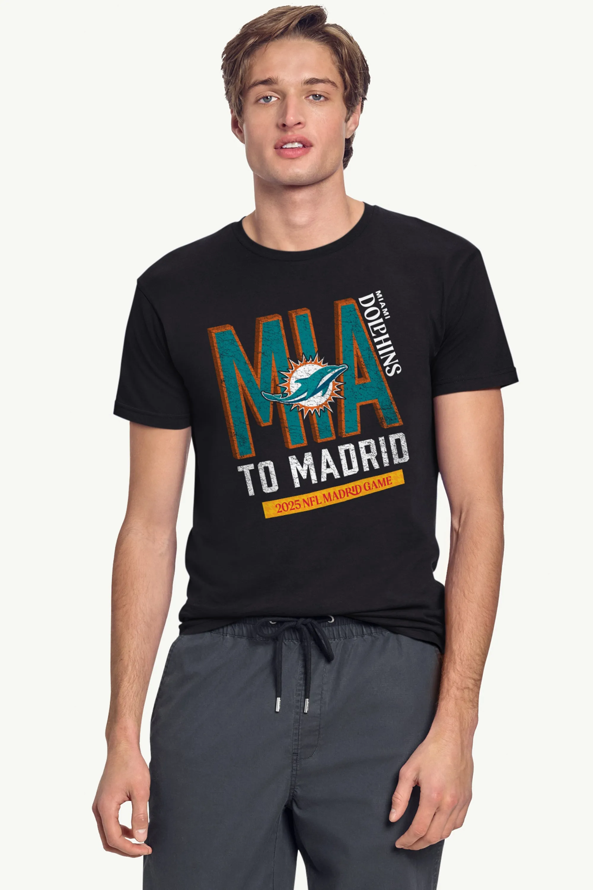 MENS MIAMI DOLPHINS TO MADRID WE GO T SHIRT sold by Starter product image thumbnail 2