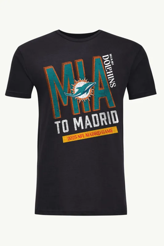 MENS MIAMI DOLPHINS TO MADRID WE GO T SHIRT sold by Starter