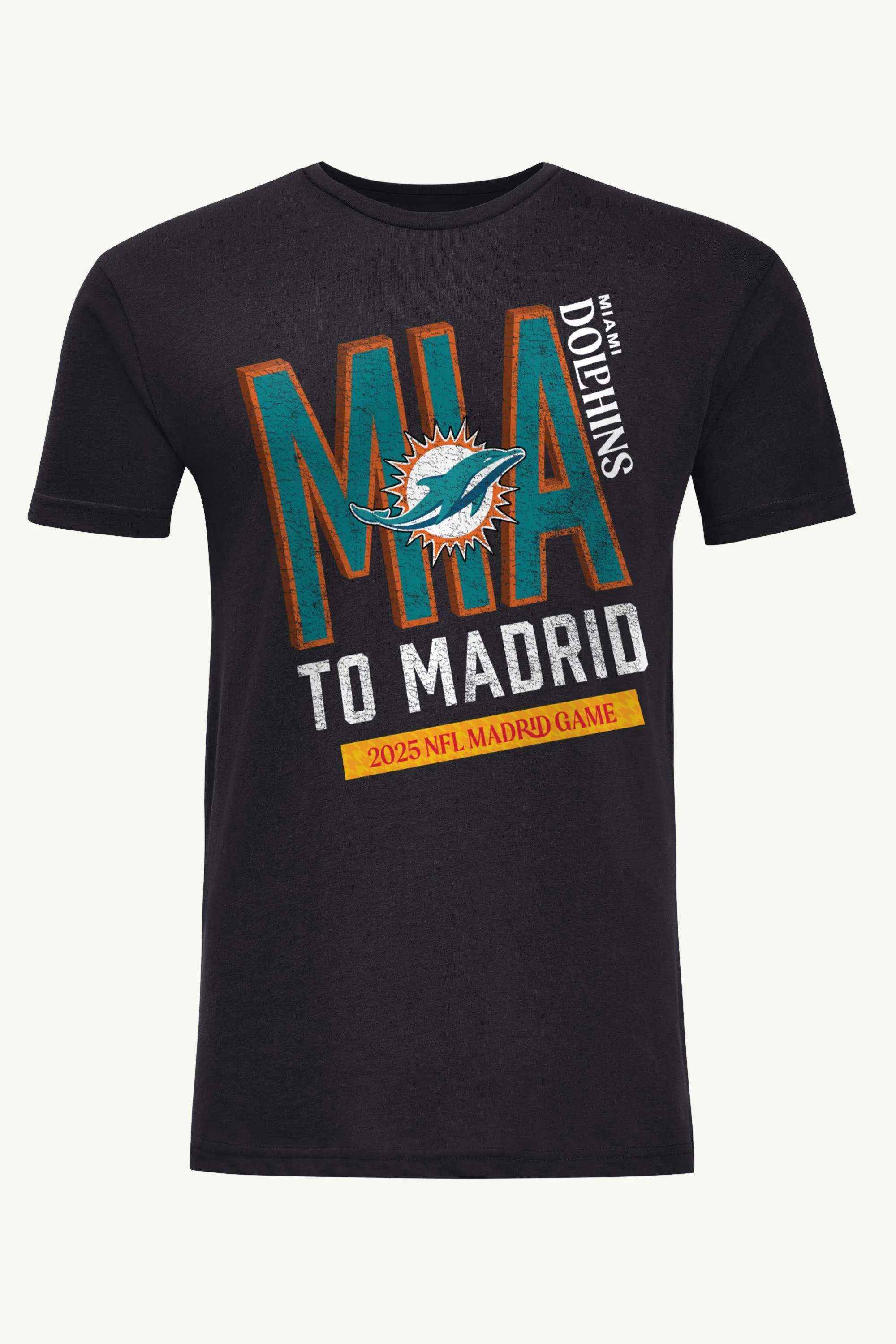 MENS MIAMI DOLPHINS TO MADRID WE GO T SHIRT sold by Starter