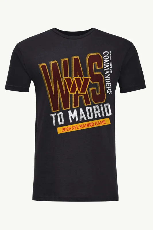 MENS WASHINGTON COMMANDERS TO MADRID WE GO T SHIRT sold by Starter