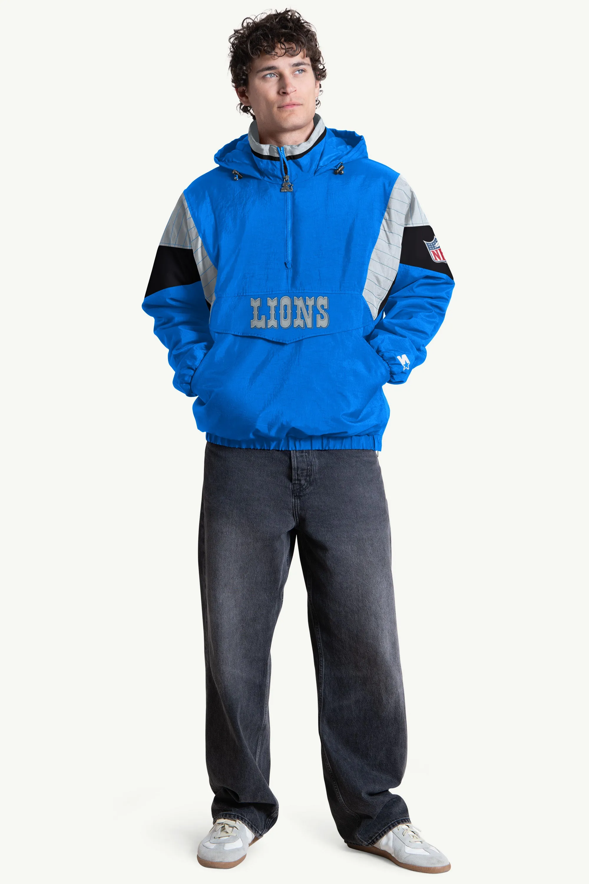 MENS DETROIT LIONS CLASSIC BREAKAWAY JACKET sold by Starter product image thumbnail 3