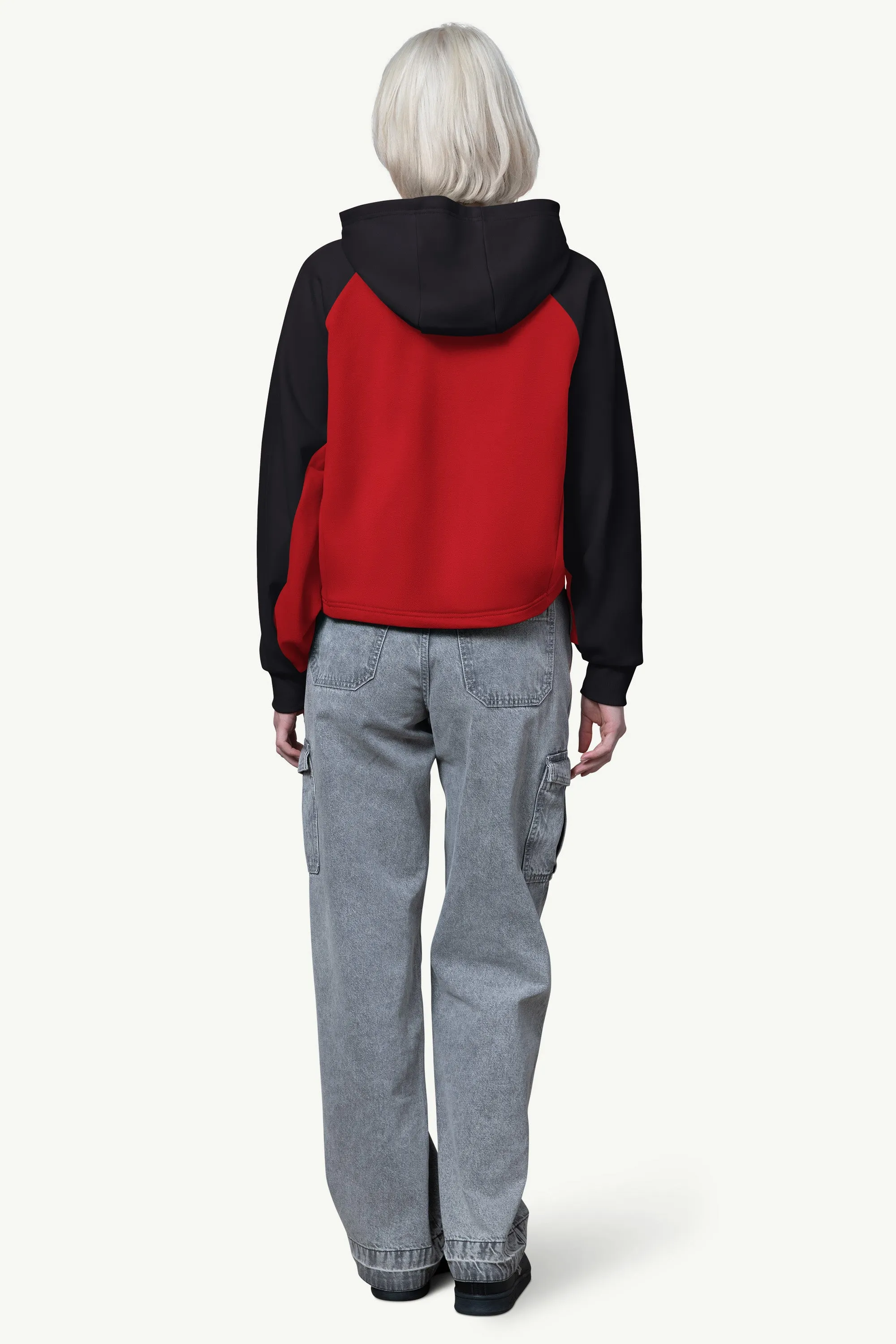 WOMENS DETROIT RED WINGS CROPPED HOODIE sold by Starter product image thumbnail 3