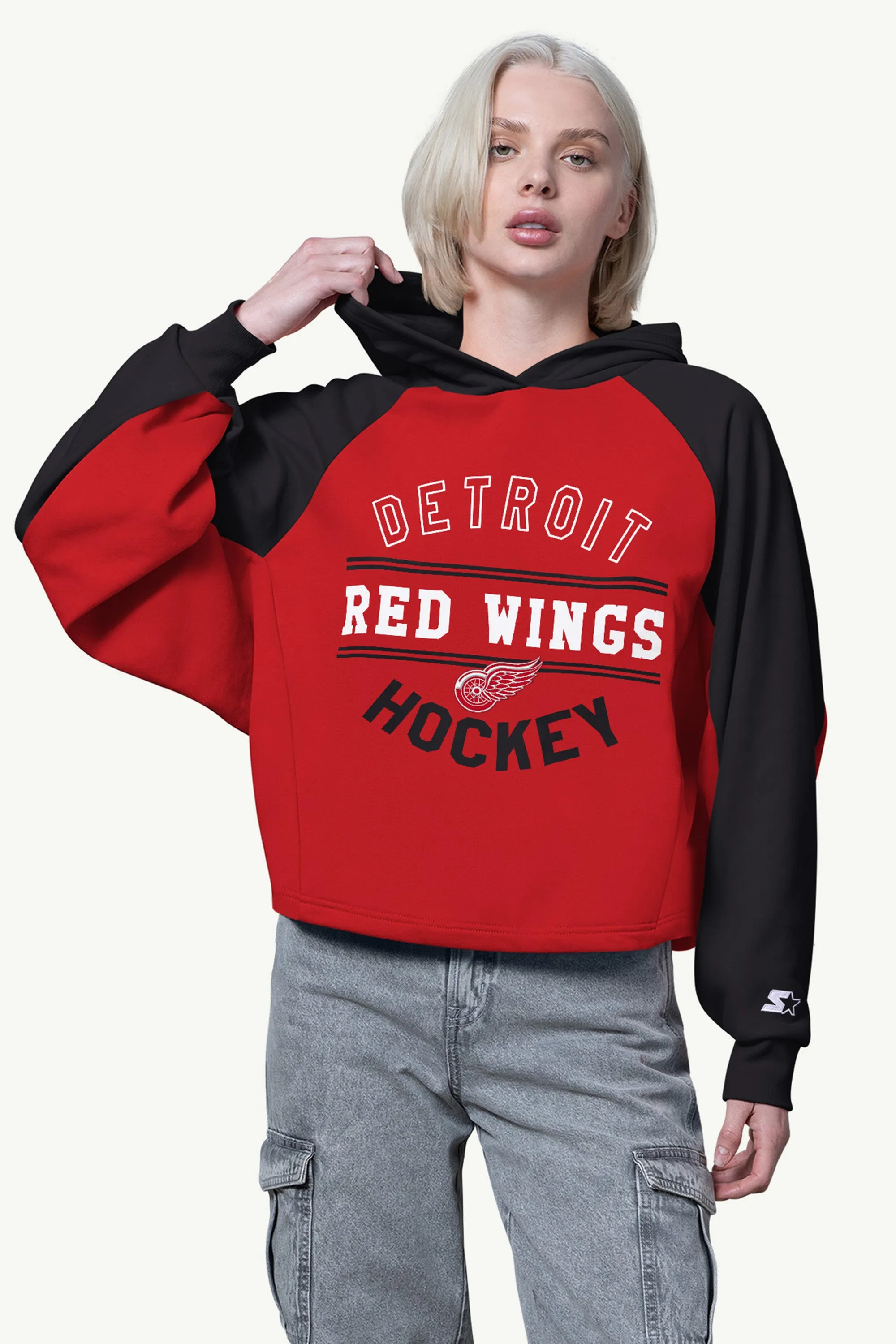WOMENS DETROIT RED WINGS CROPPED HOODIE sold by Starter
