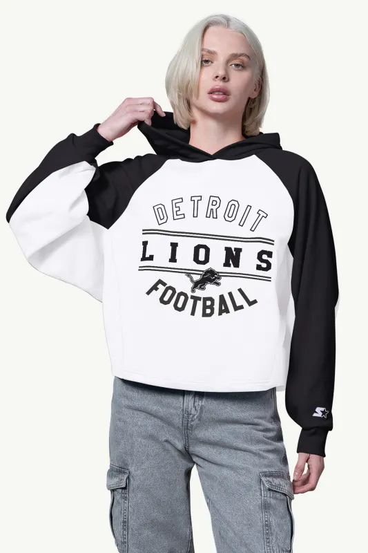 WOMENS DETROIT LIONS CROPPED HOODIE sold by Starter
