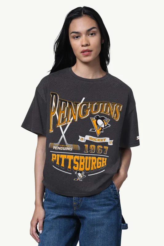 WOMENS PITTSBURGH PENGUINS HALL OF FAME T SHIRT sold by Starter