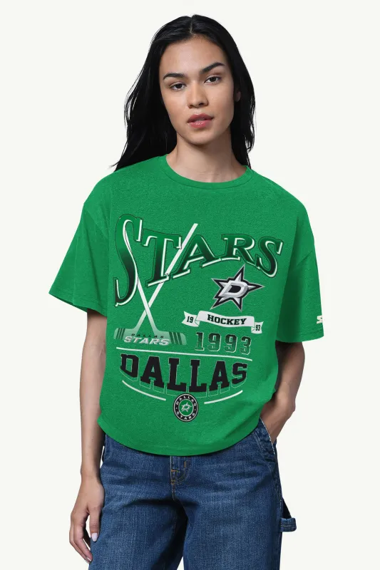 WOMENS DALLAS STARS HALL OF FAME T SHIRT made by Starter