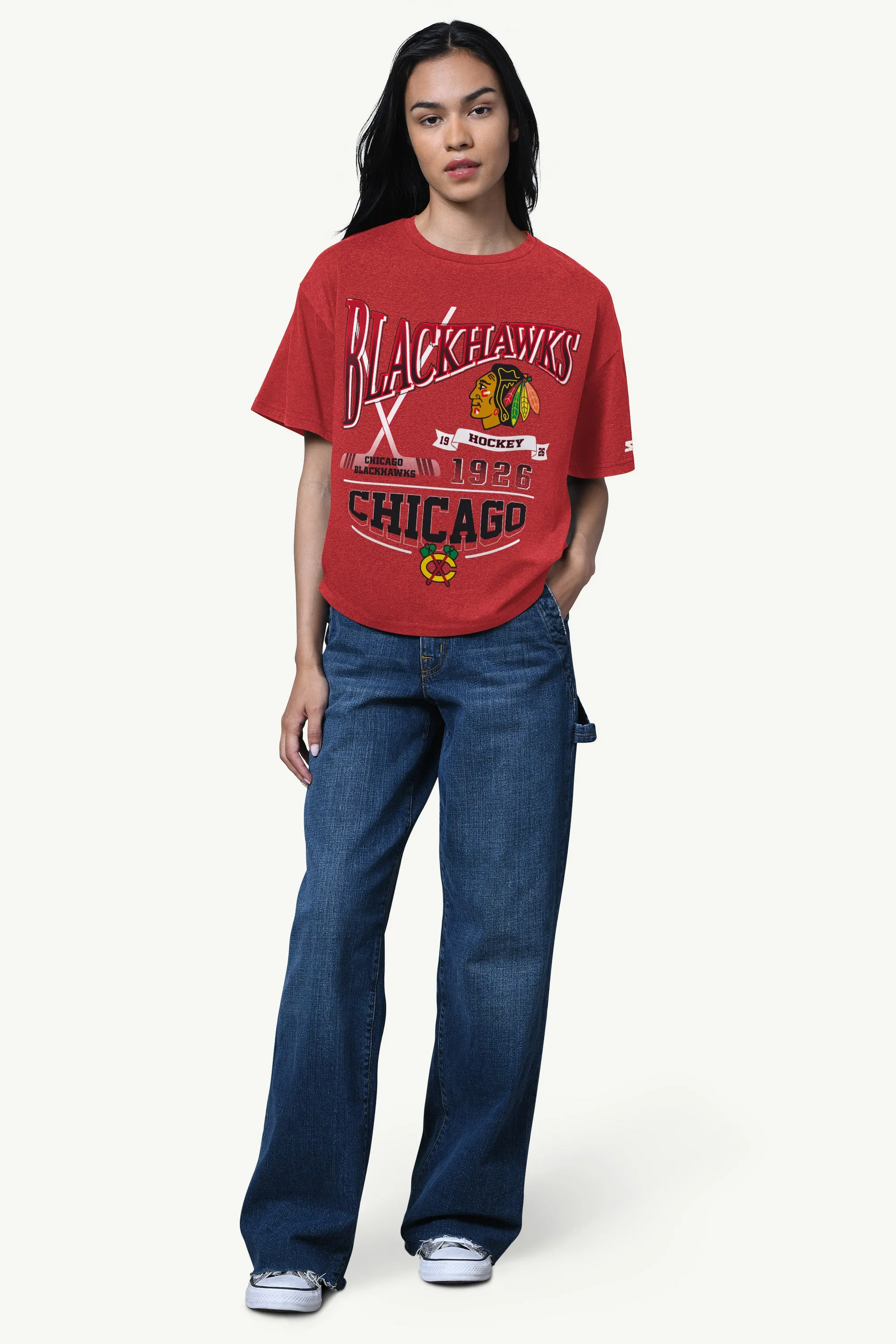 WOMENS CHICAGO BLACKHAWKS HALL OF FAME T SHIRT sold by Starter product image thumbnail 2