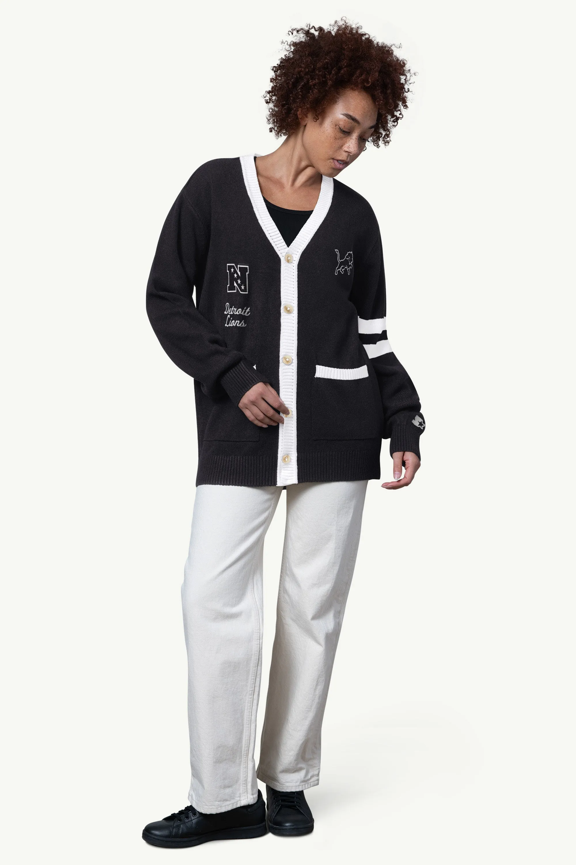 WOMENS DETROIT LIONS CARDIGAN sold by Starter product image thumbnail 2