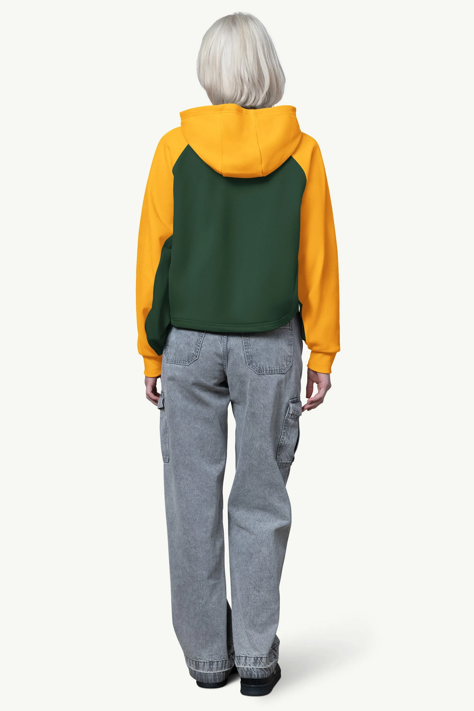 WOMENS GREEN BAY PACKERS CROPPED HOODIE sold by Starter product image thumbnail 3