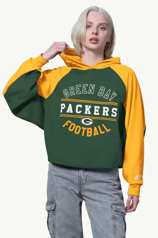 WOMENS GREEN BAY PACKERS CROPPED HOODIE sold by Starter