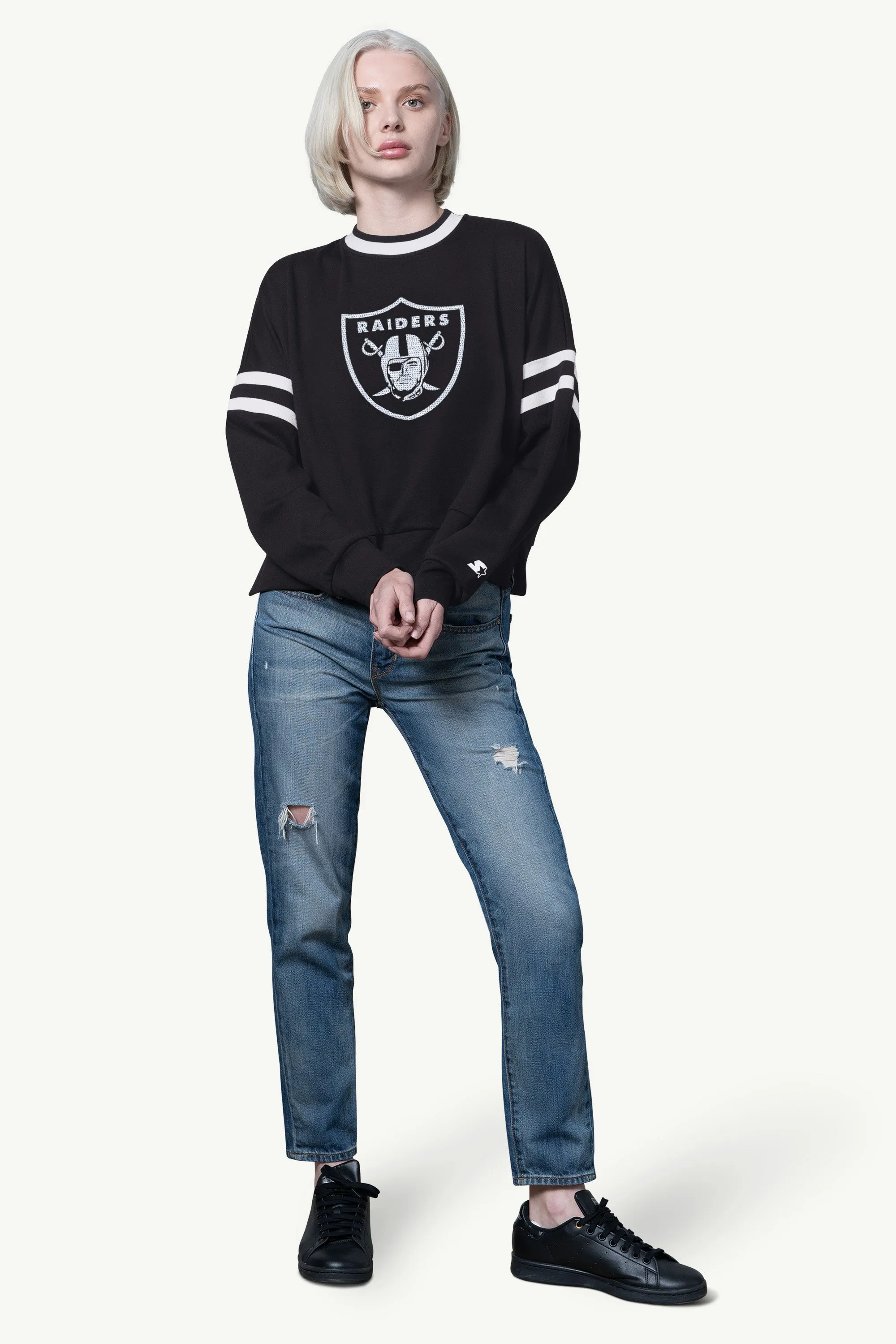 WOMENS LAS VEGAS RAIDERS RALLY SWEATSHIRT sold by Starter product image thumbnail 2