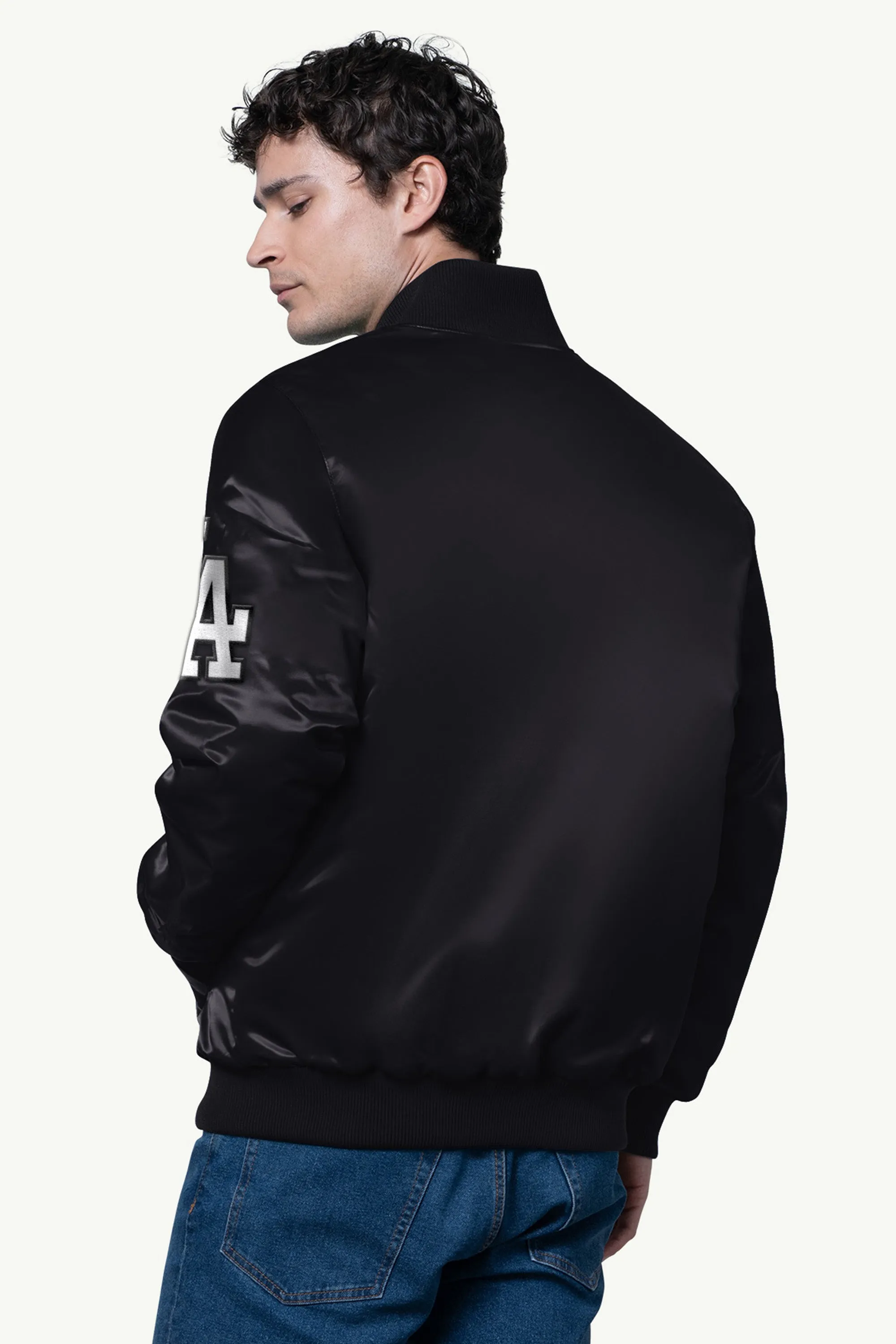 MENS LOS ANGELES DODGERS SATIN VARSITY JACKET sold by Starter product image thumbnail 2