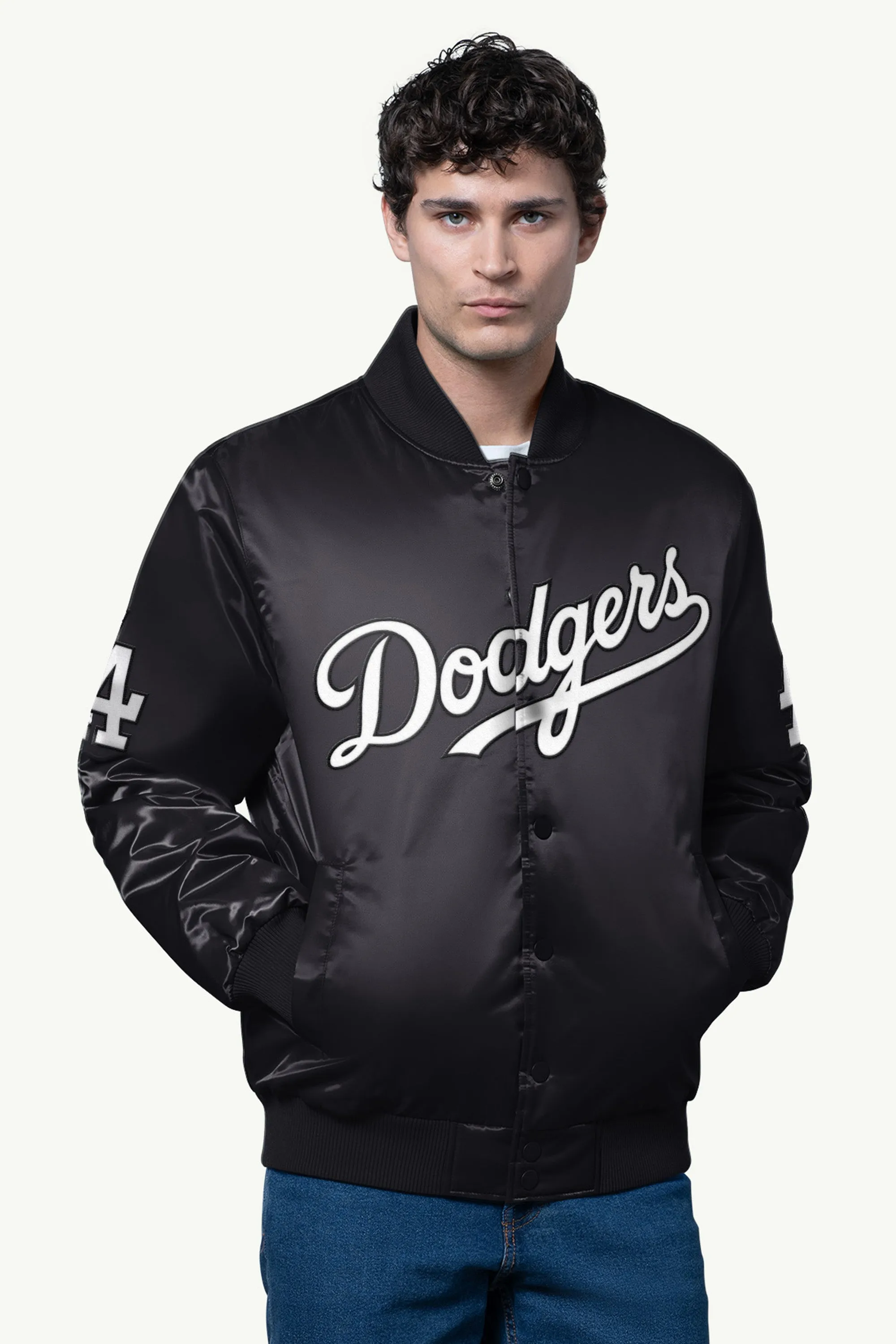 MENS LOS ANGELES DODGERS SATIN VARSITY JACKET sold by Starter