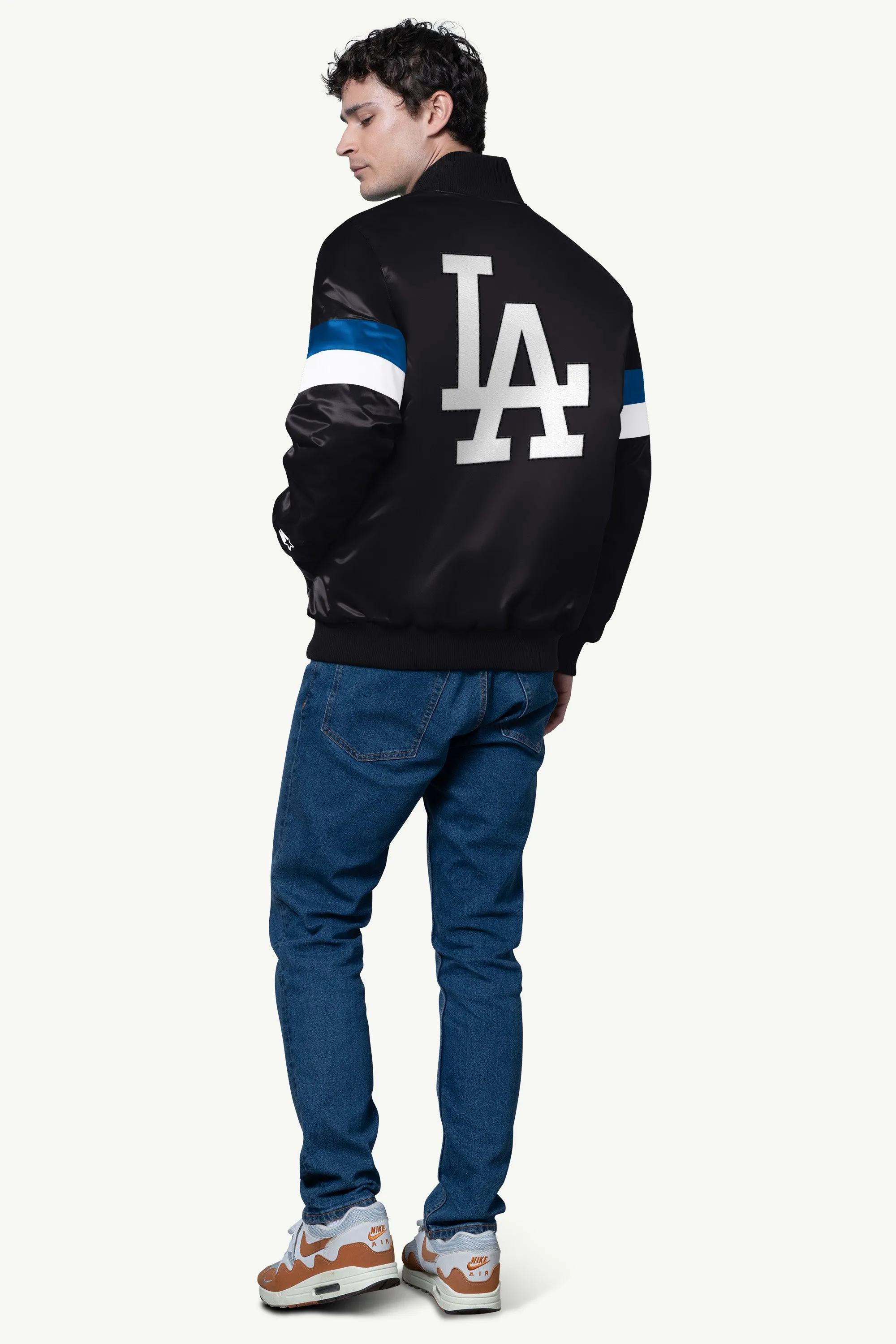 MENS LOS ANGELES DODGERS SATIN VARSITY JACKET sold by Starter product image thumbnail 2
