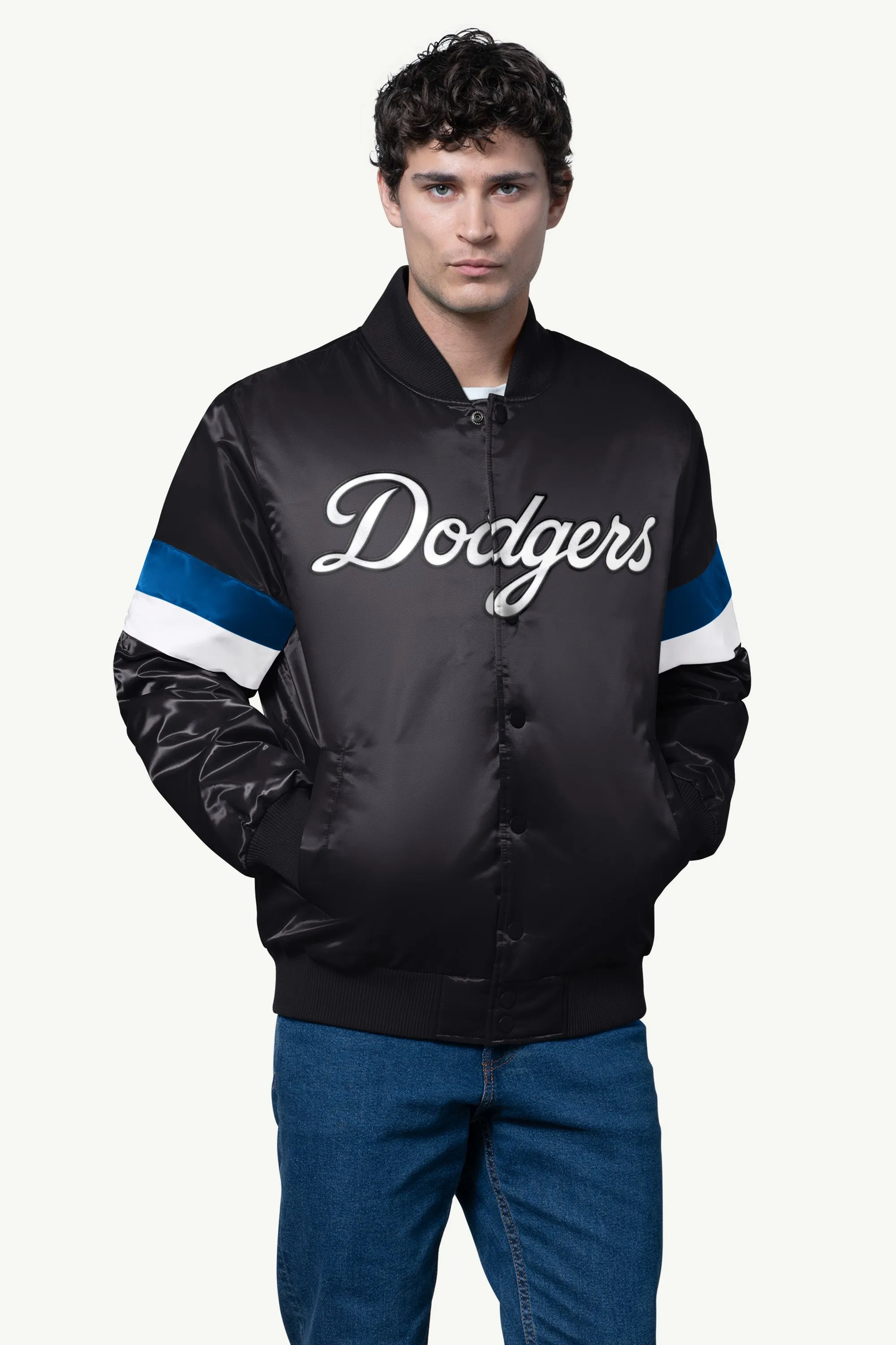 MENS LOS ANGELES DODGERS SATIN VARSITY JACKET sold by Starter