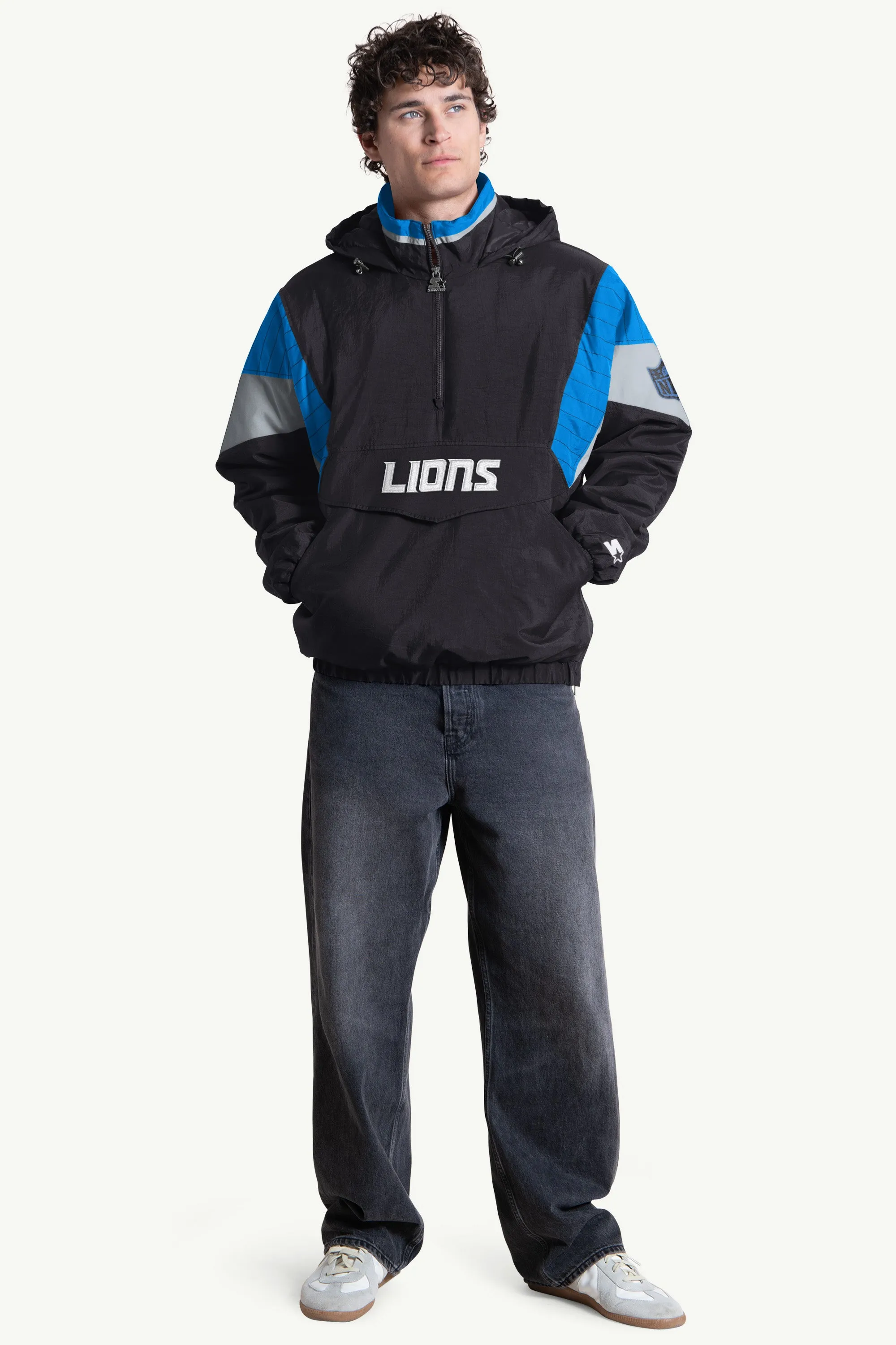 MENS DETROIT LIONS CLASSIC BREAKAWAY JACKET sold by Starter product image thumbnail 3