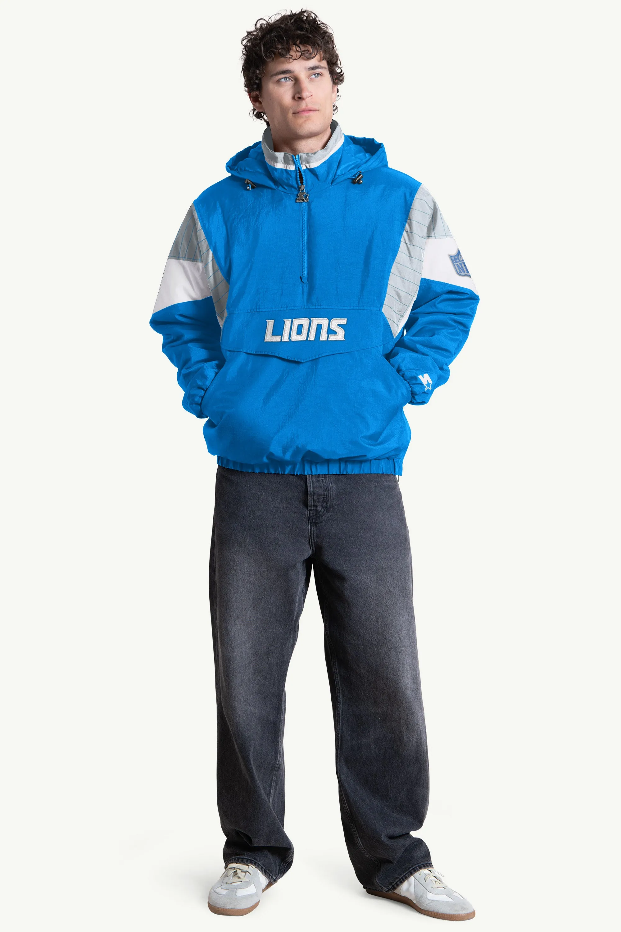 MENS DETROIT LIONS CLASSIC BREAKAWAY JACKET sold by Starter product image thumbnail 3
