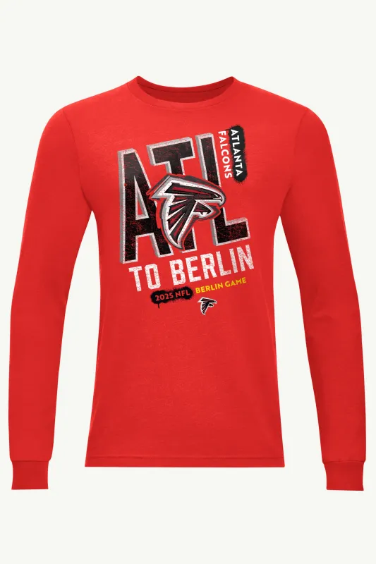 MENS ATLANTA FALCONS TO BERLIN WE GO LONG SLEEVE T SHIRT sold by Starter