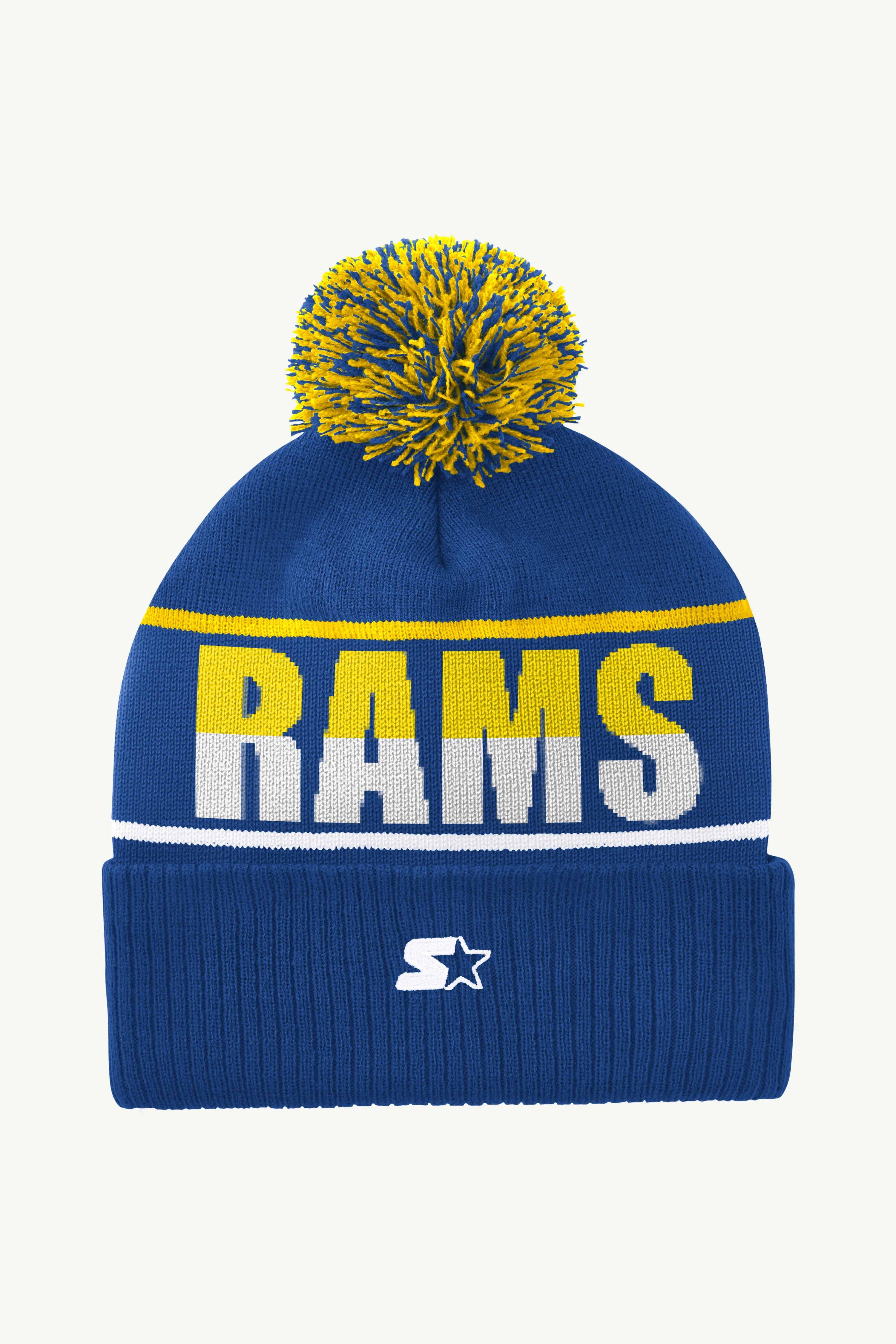 LOS ANGELES RAMS POM CUFFED BEANIE sold by Starter product image thumbnail 2