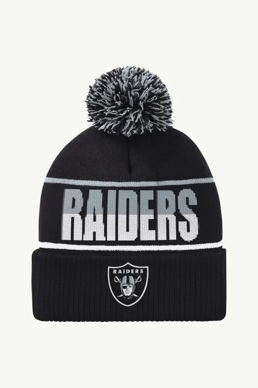 MENS LAS VEGAS RAIDERS POM CUFFED BEANIE sold by Starter