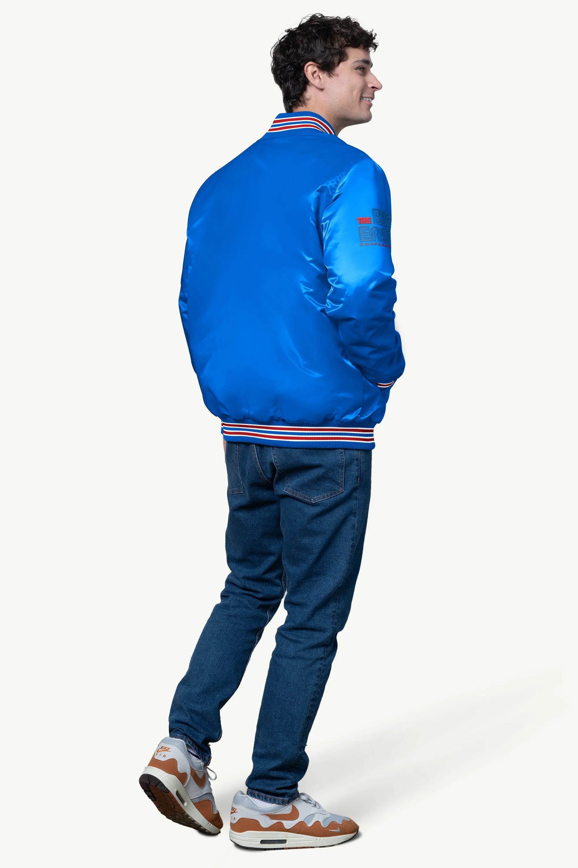 MENS DEPAUL BLUE DEMONS SATIN VARSITY JACKET sold by Starter product image thumbnail 2