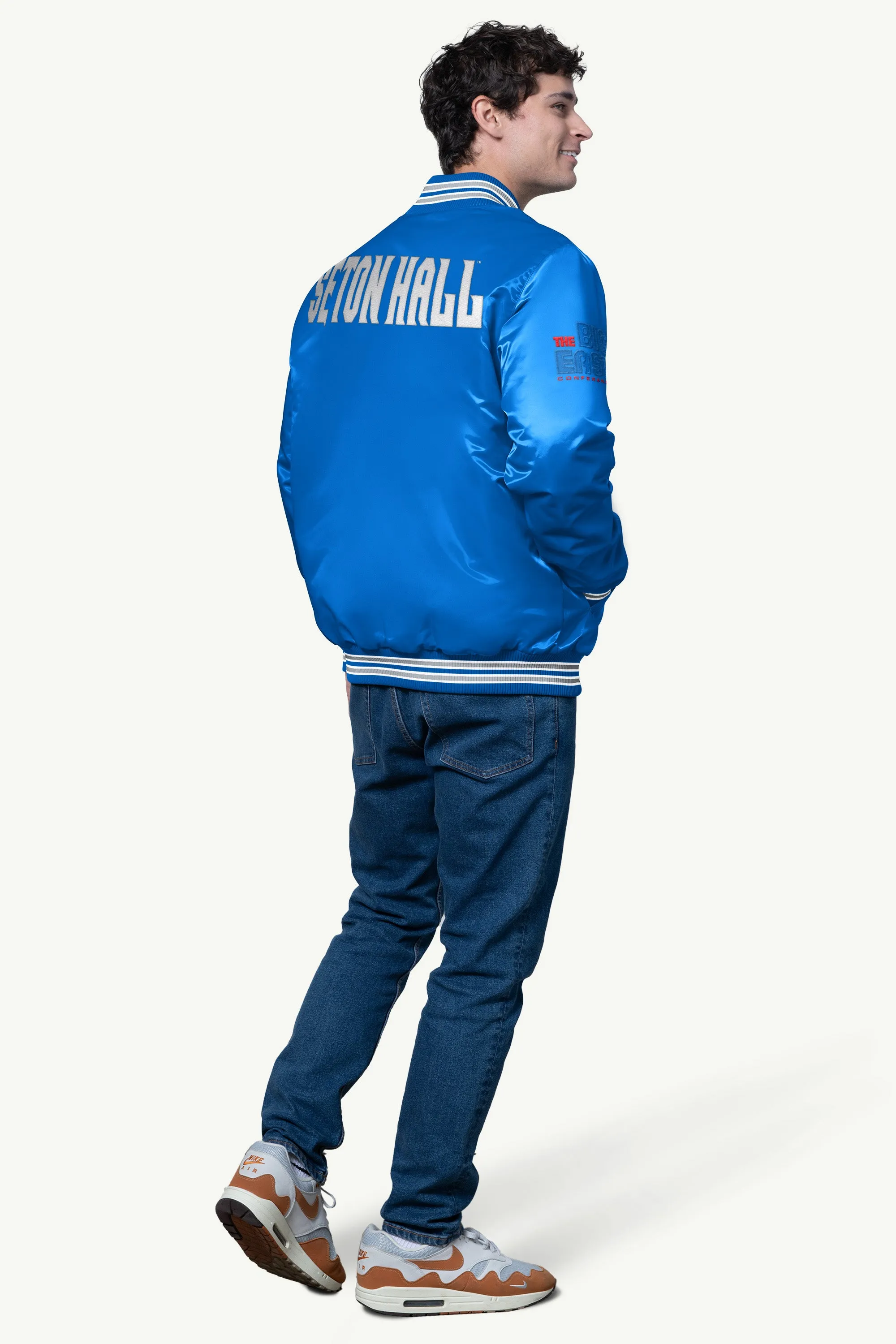 MENS SETON HALL PIRATES SATIN VARSITY JACKET sold by Starter product image thumbnail 2