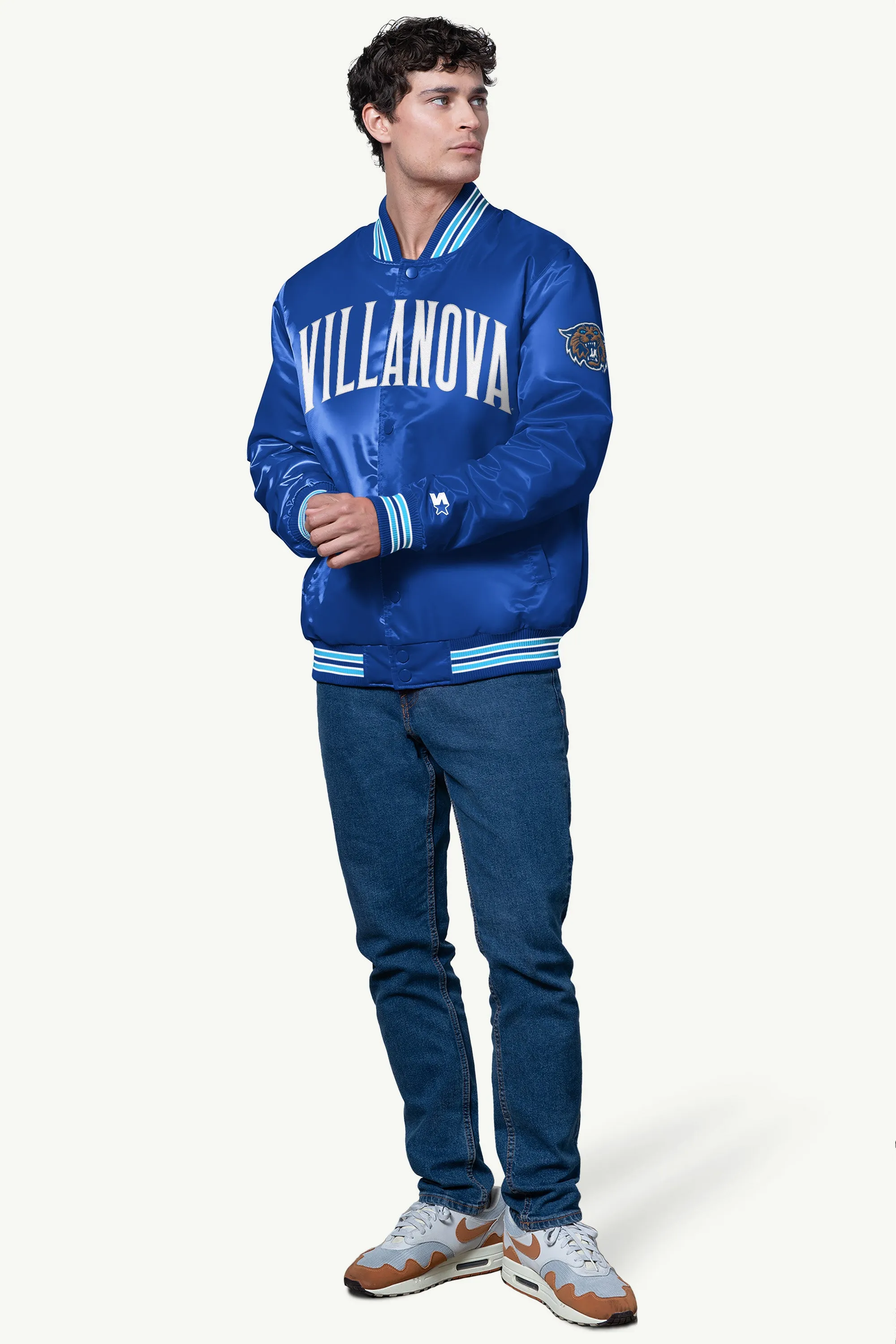 MENS VILLANOVA WILDCATS SATIN VARSITY JACKET sold by Starter product image thumbnail 3