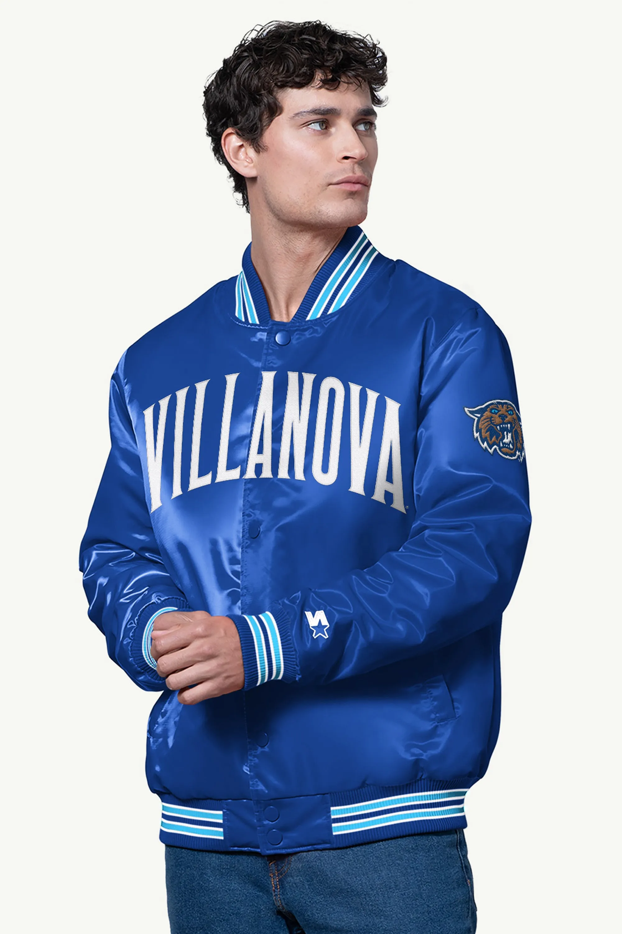 MENS VILLANOVA WILDCATS SATIN VARSITY JACKET sold by Starter