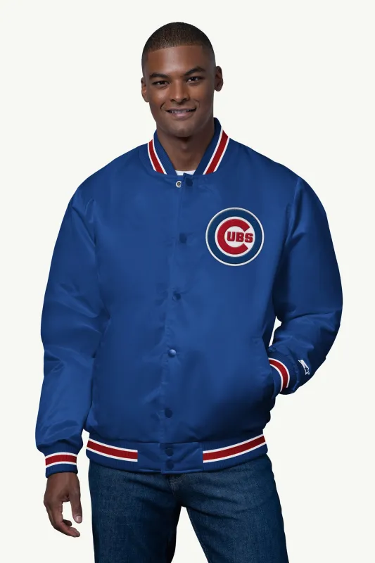 MENS CHICAGO CUBS SATIN VARSITY JACKET sold by Starter